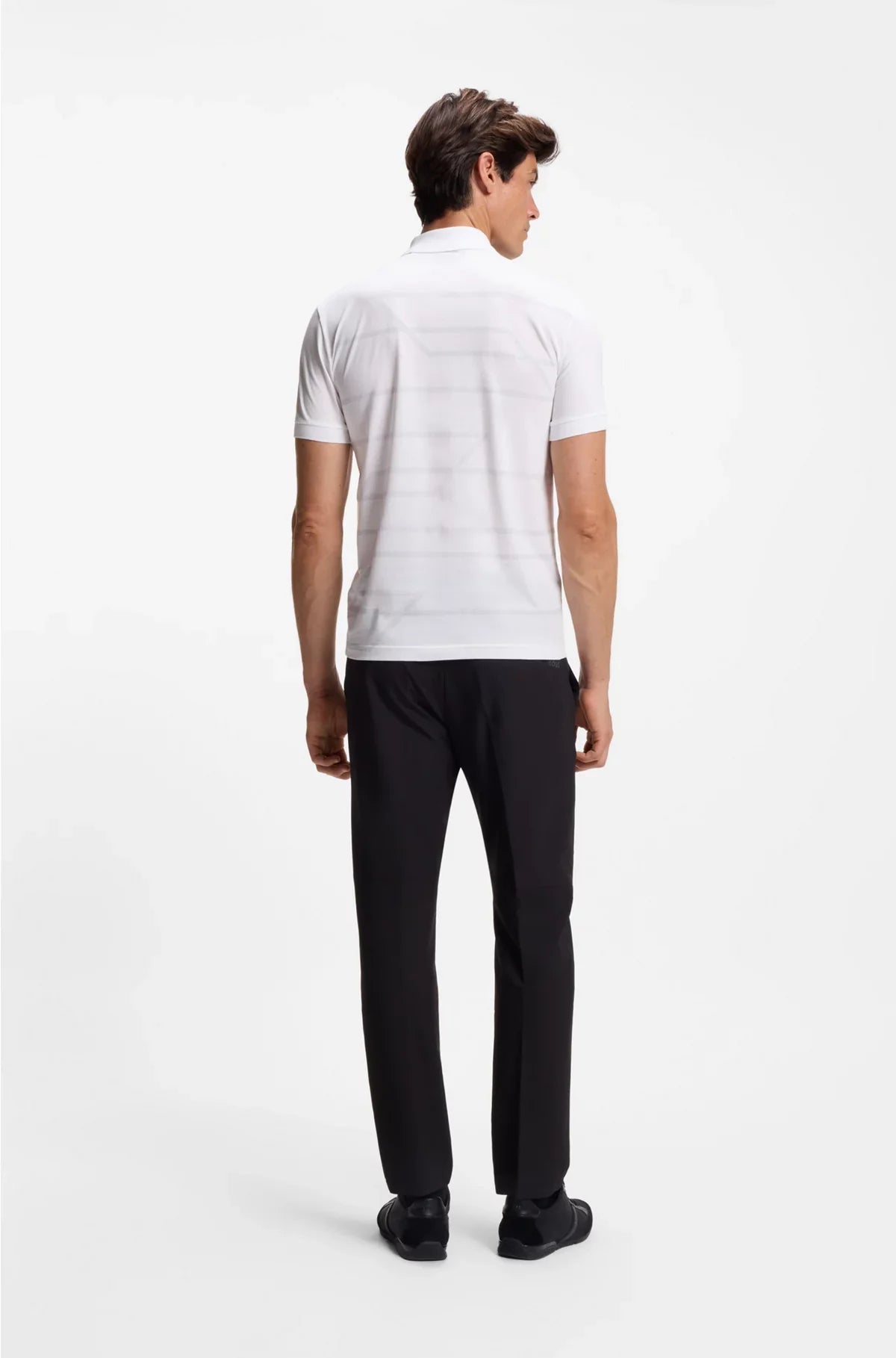 SLIM-FIT POLO SHIRT IN COTTON WITH PRINTED PATTERN