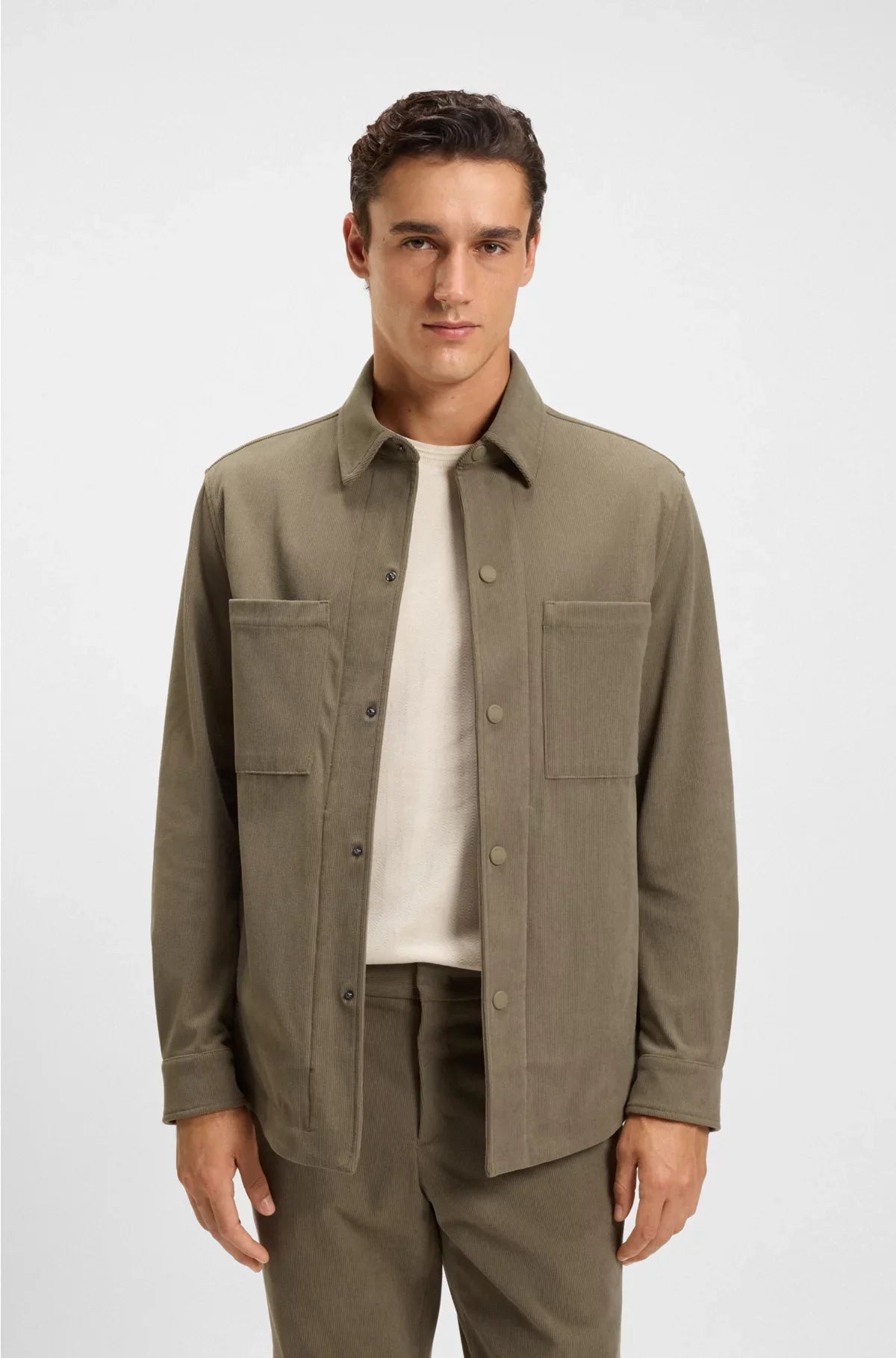 RELAXED-FIT JACKET IN PERFORMANCE CORDUROY