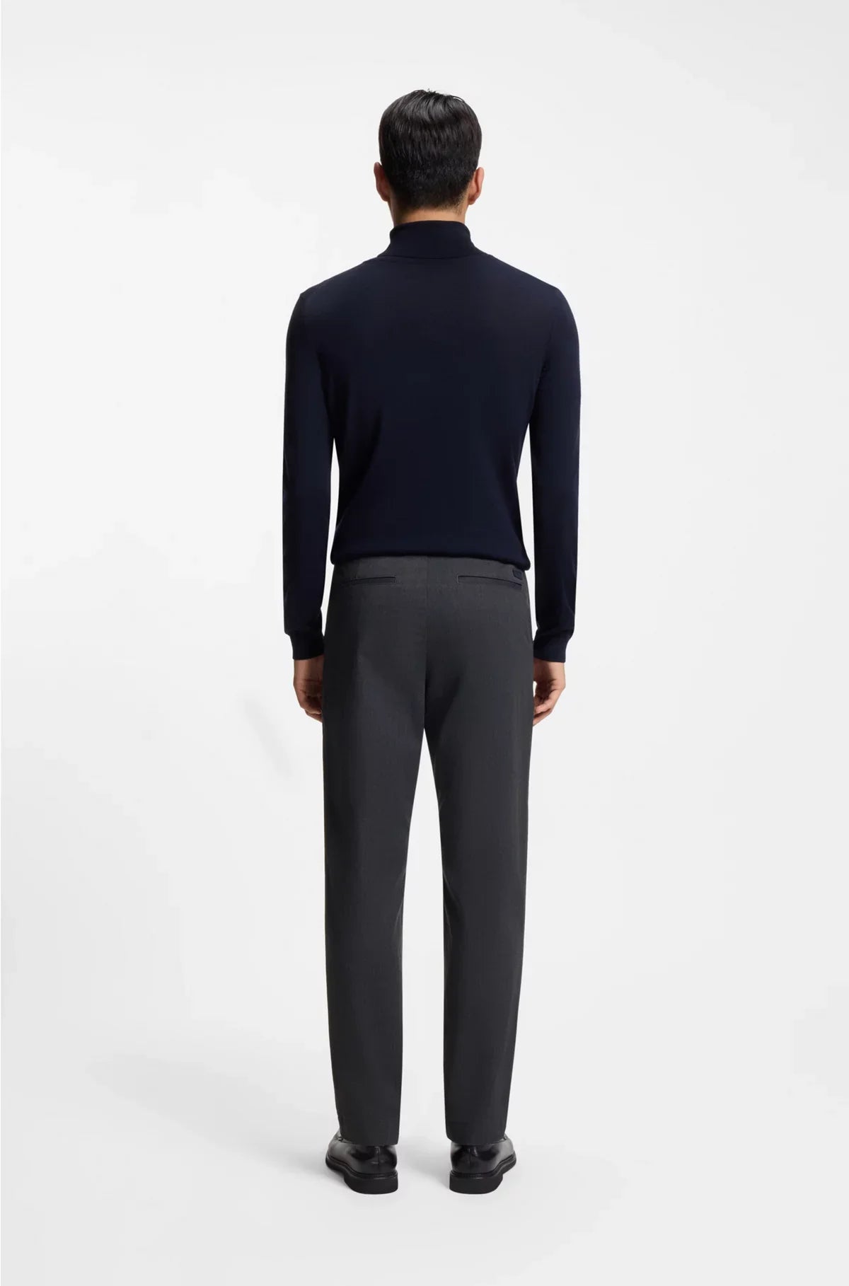 MODERN-FIT TROUSERS IN BRUSHED TWILL
