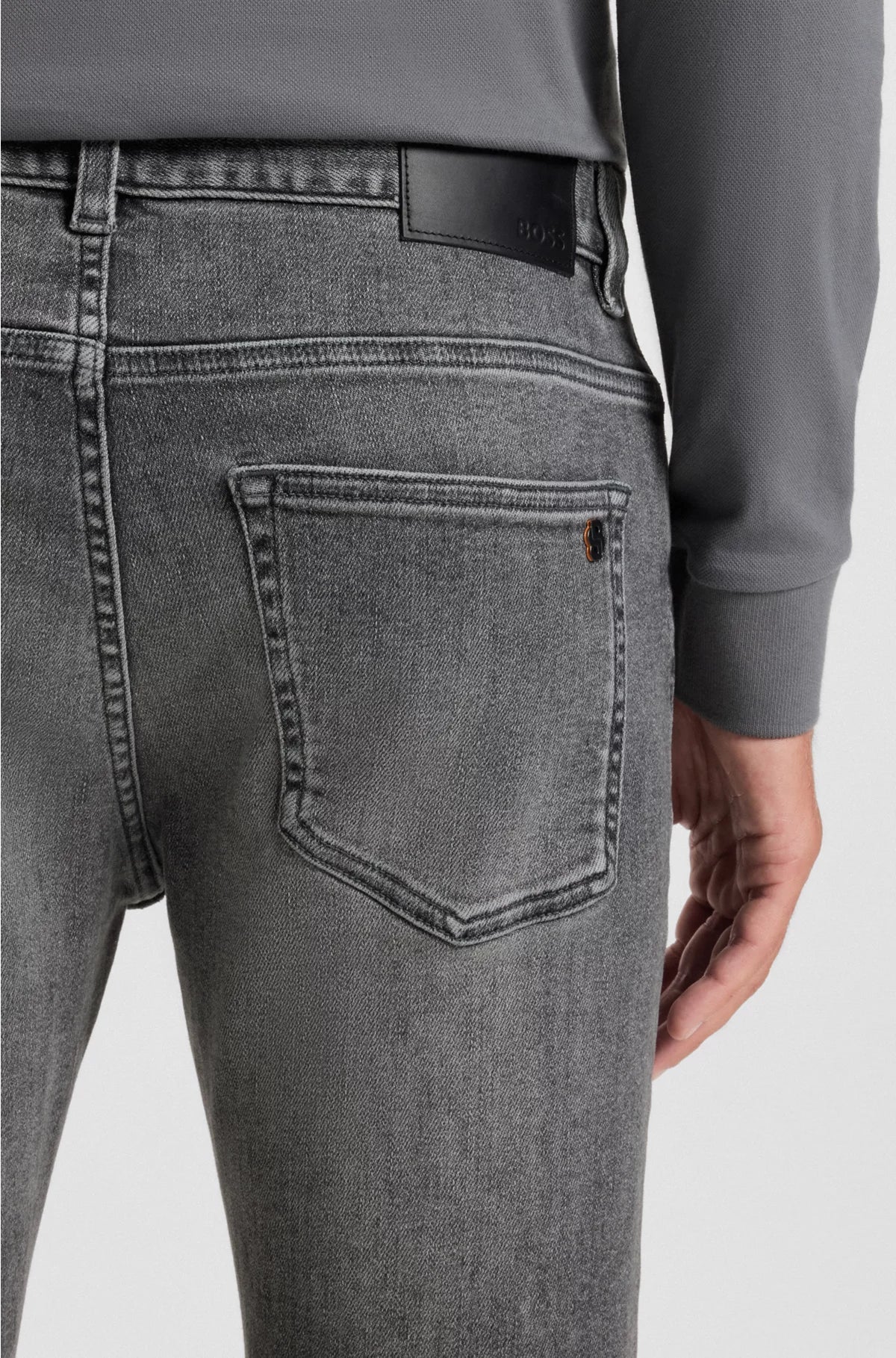 JEANS DELAWARE SLIM-FIT IN DENIM GRIGIO SOFT-MOTION