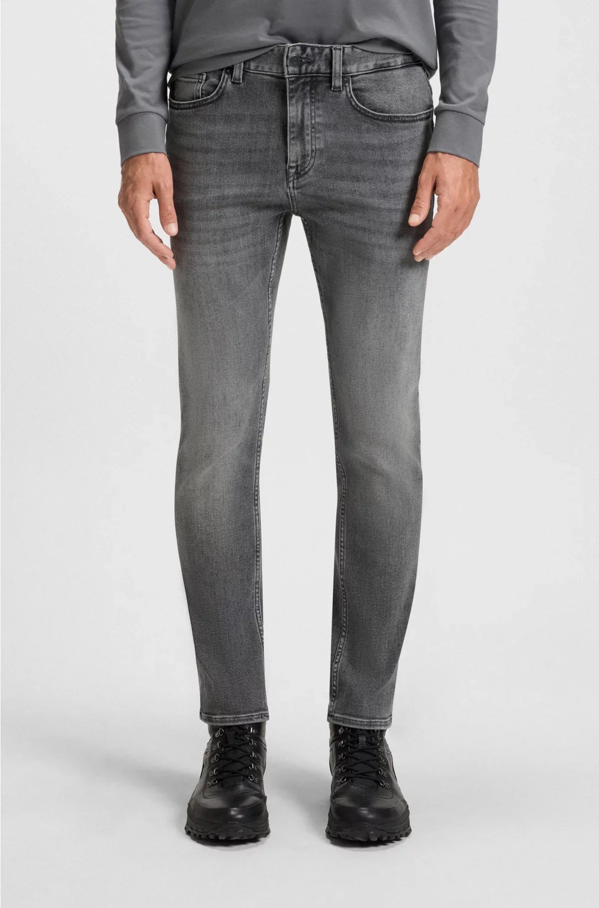 JEANS DELAWARE SLIM-FIT IN DENIM GRIGIO SOFT-MOTION