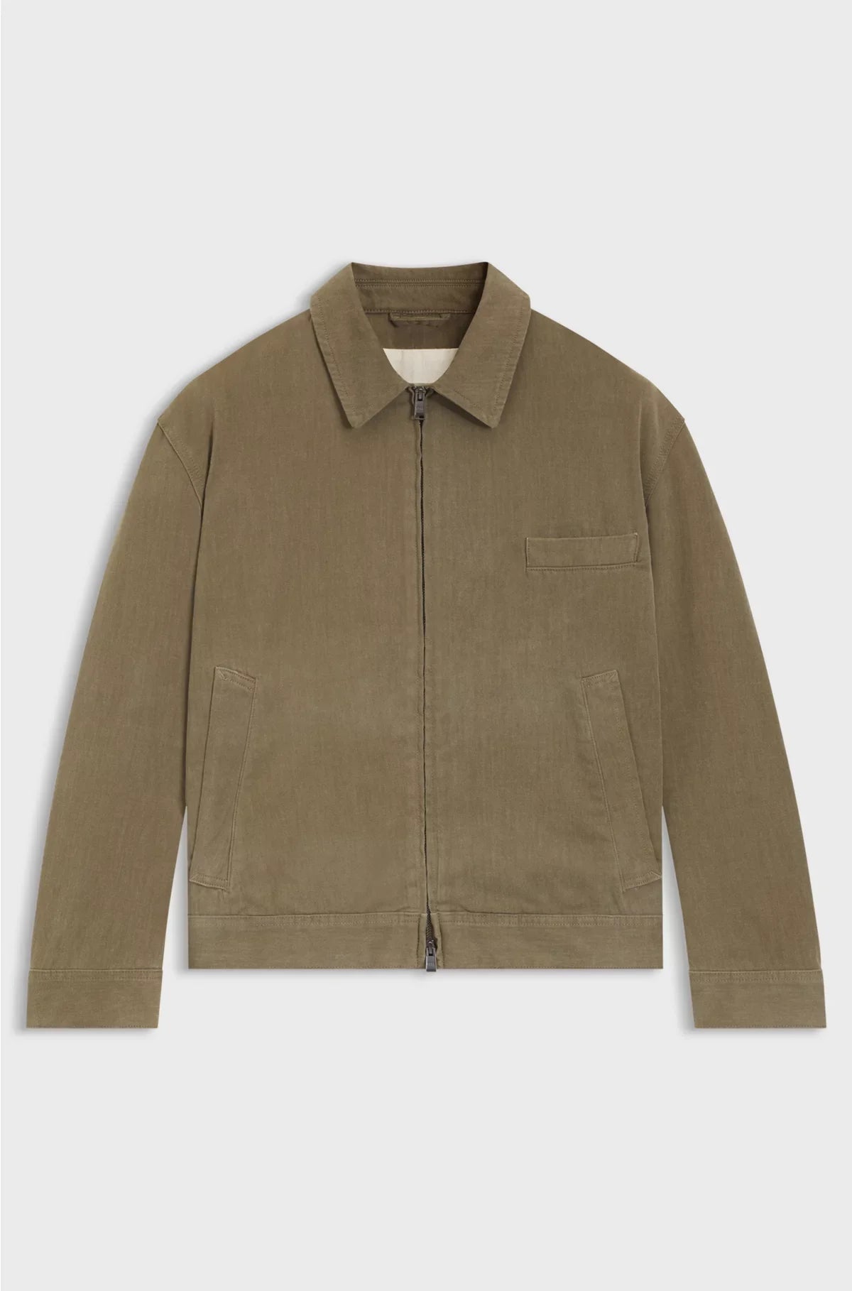 DENIM JACKET IN MELANGE COTTON