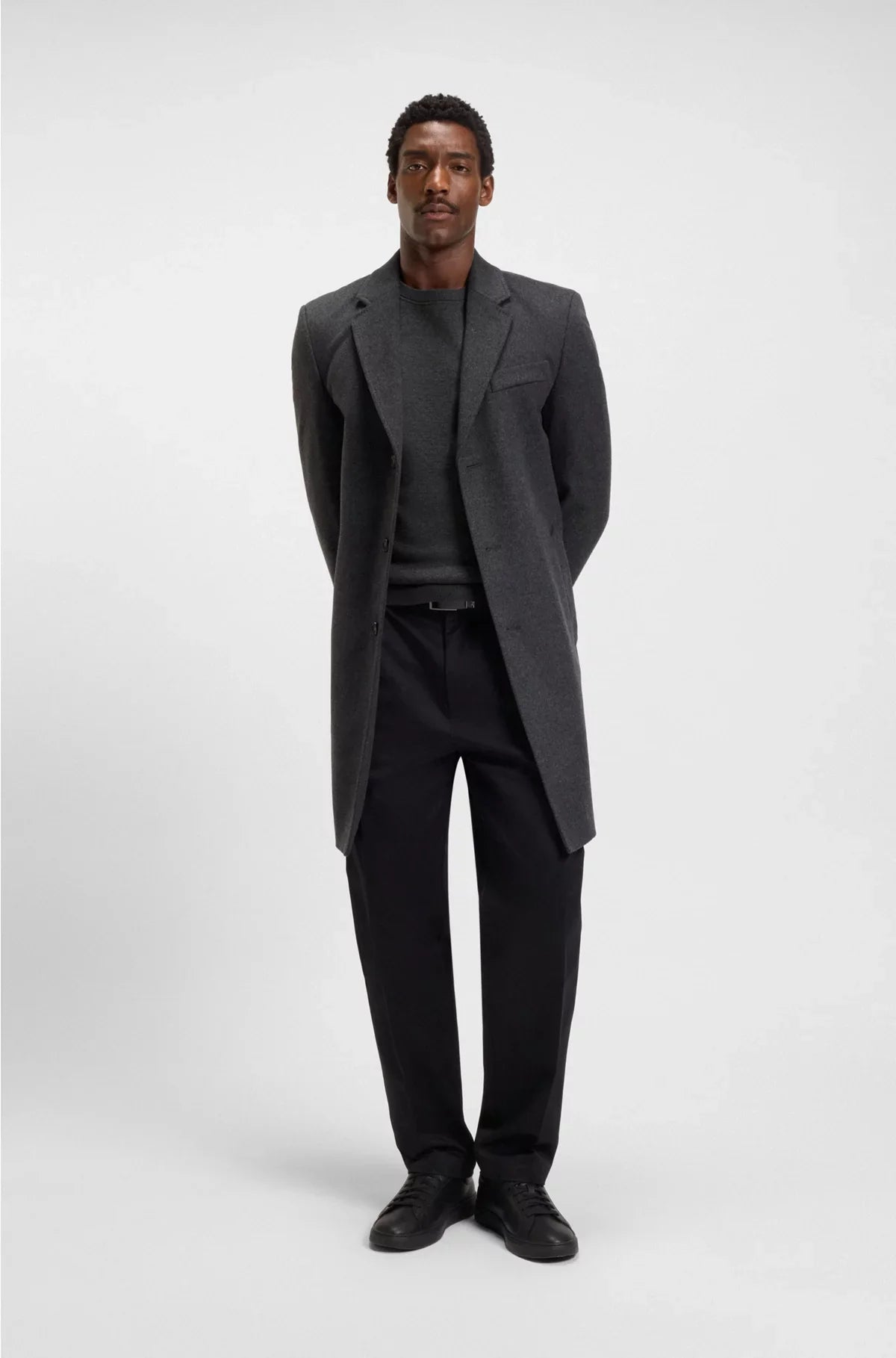 REGULAR-FIT SWEATER IN COTTON AND VIRGIN WOOL