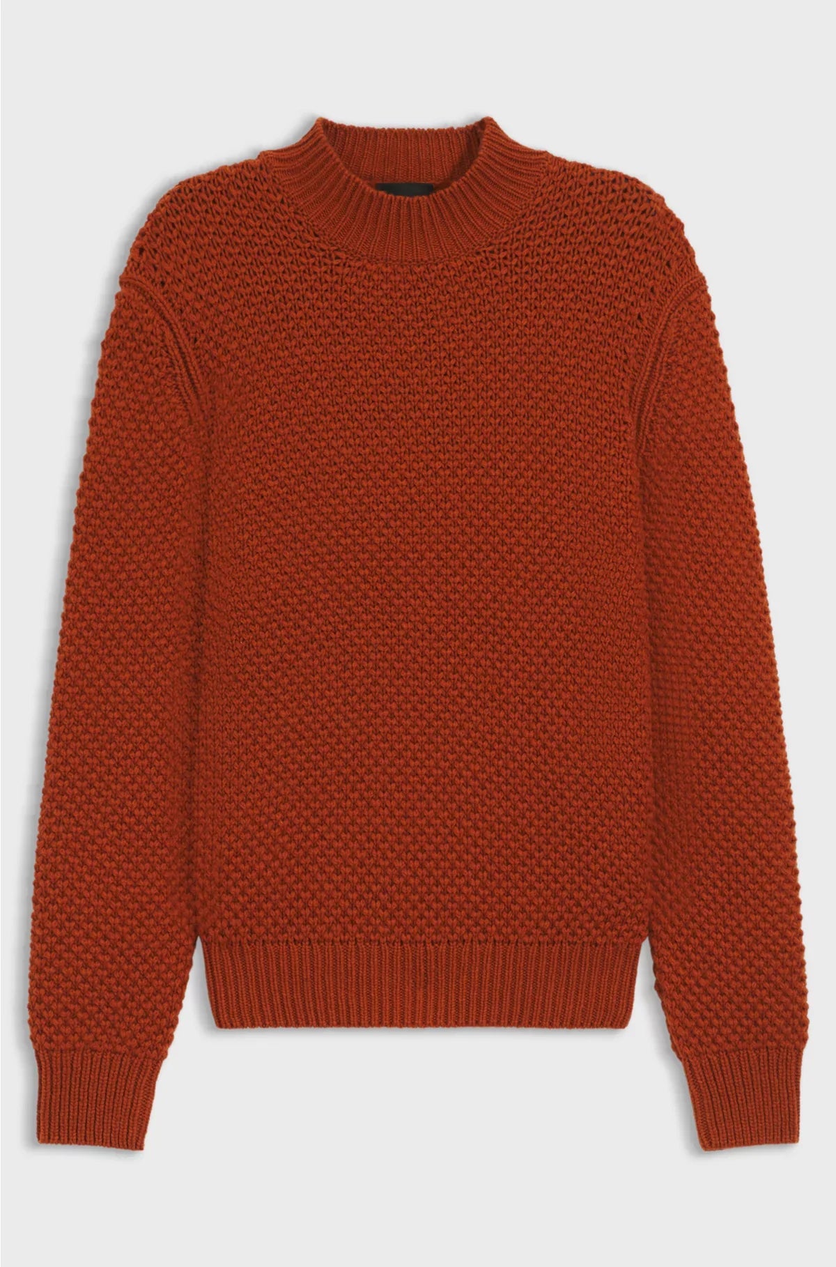 VIRGIN-WOOL SWEATER WITH STRUCTURED KNIT