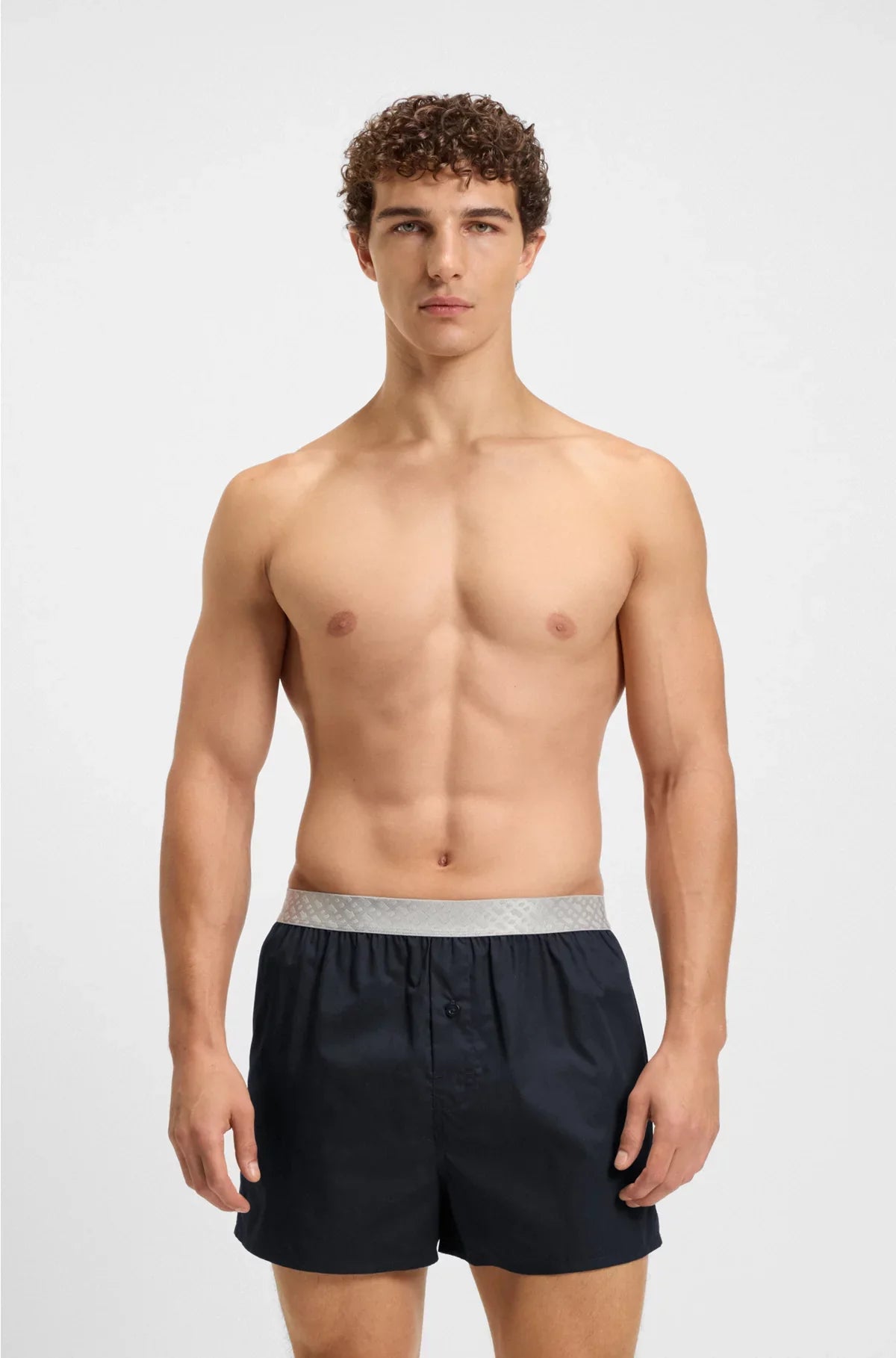 DUE PAIA DI SHORTS PIGIAMA IN POPELINE DI COTONE