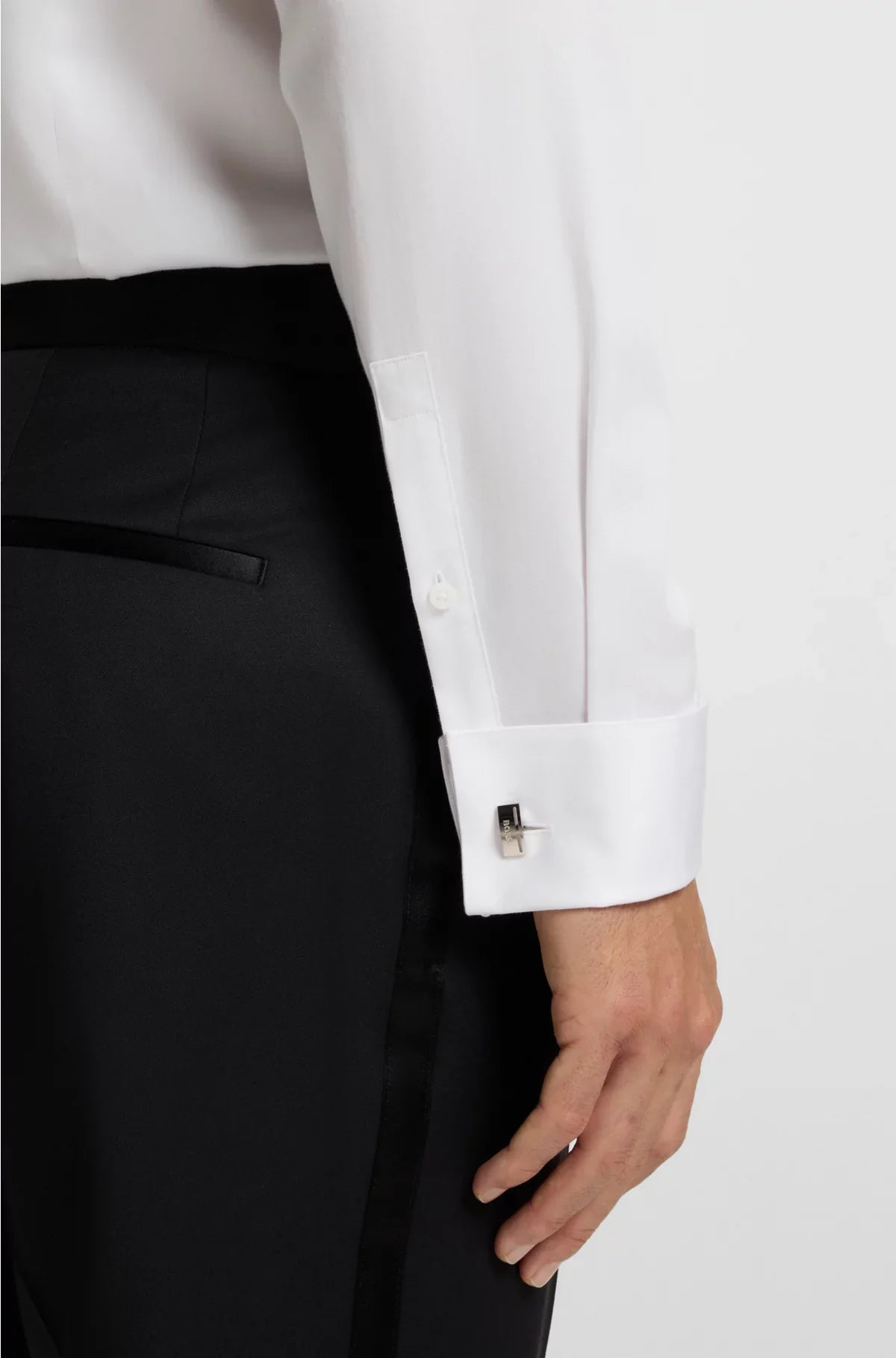 CAMICIA SLIM-FIT IN RASO DI COTONE FACILE DA STIRARE