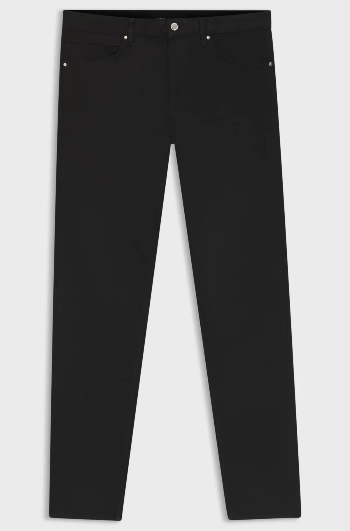 JEANS TAPERED FIT IN DENIM STRETCH NERO
