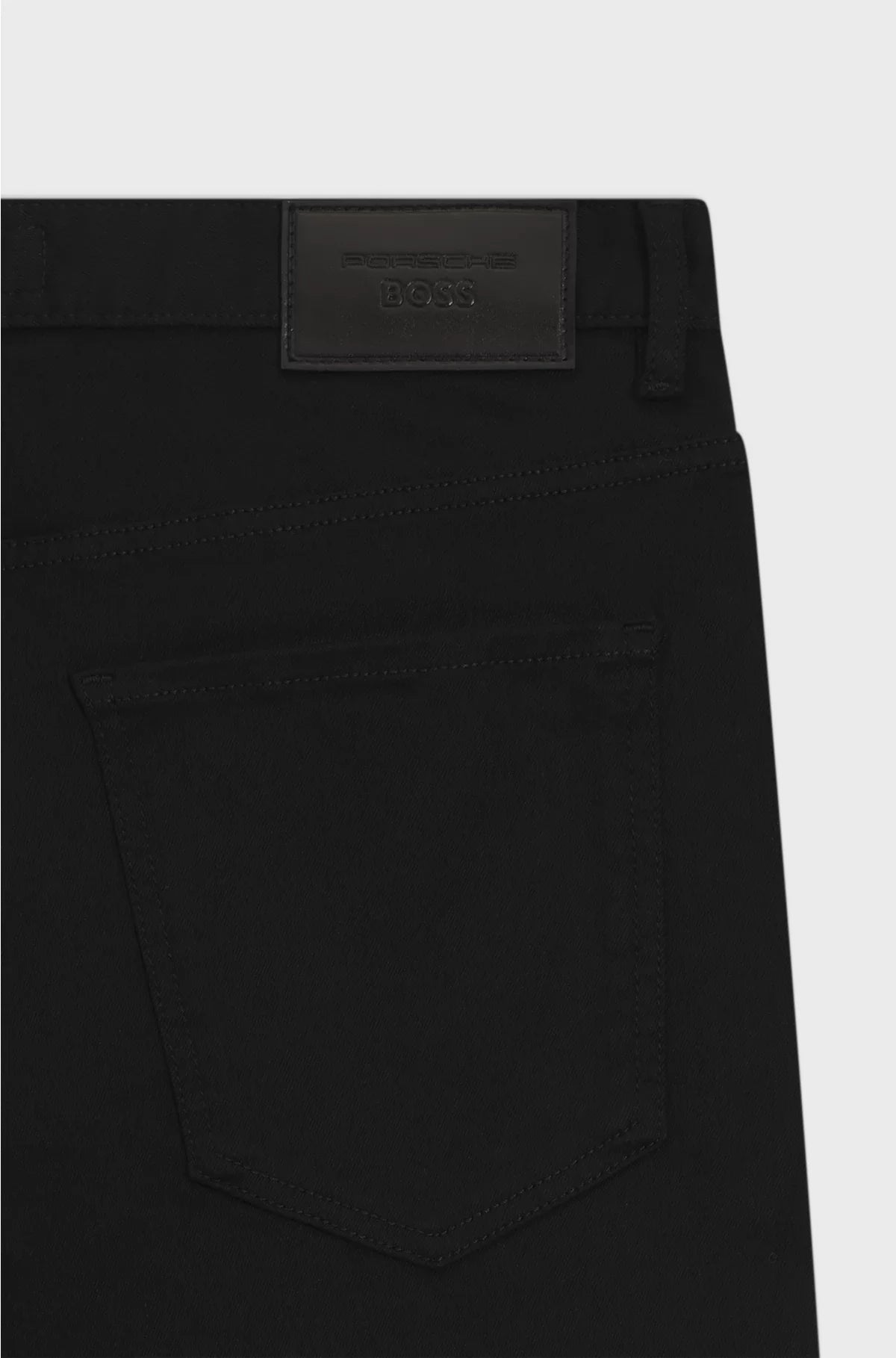 JEANS TAPERED FIT IN DENIM STRETCH NERO