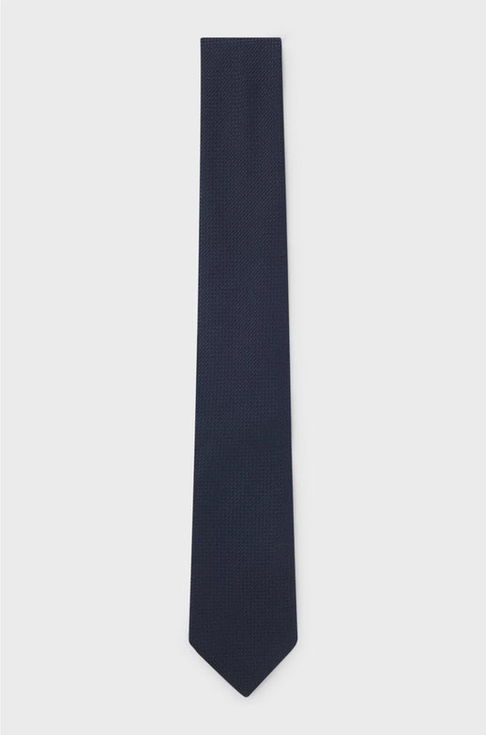 STRUCTURED TIE IN COTTON AND SILK