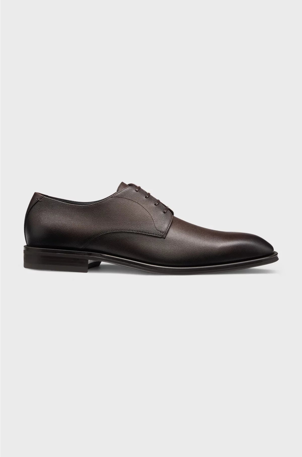ITALIAN-MADE DERBY SHOES IN PATTERNED LEATHER