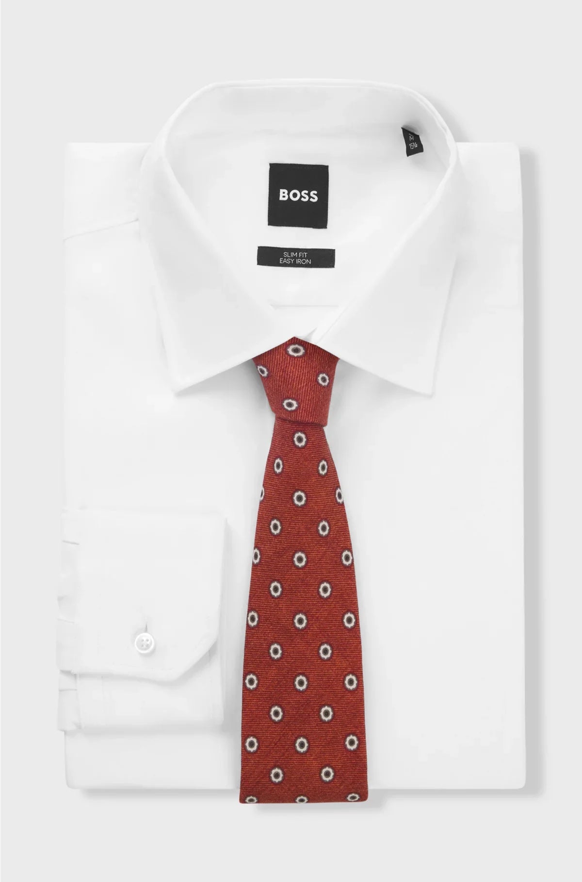 PRINTED TIE IN COTTON AND WOOL