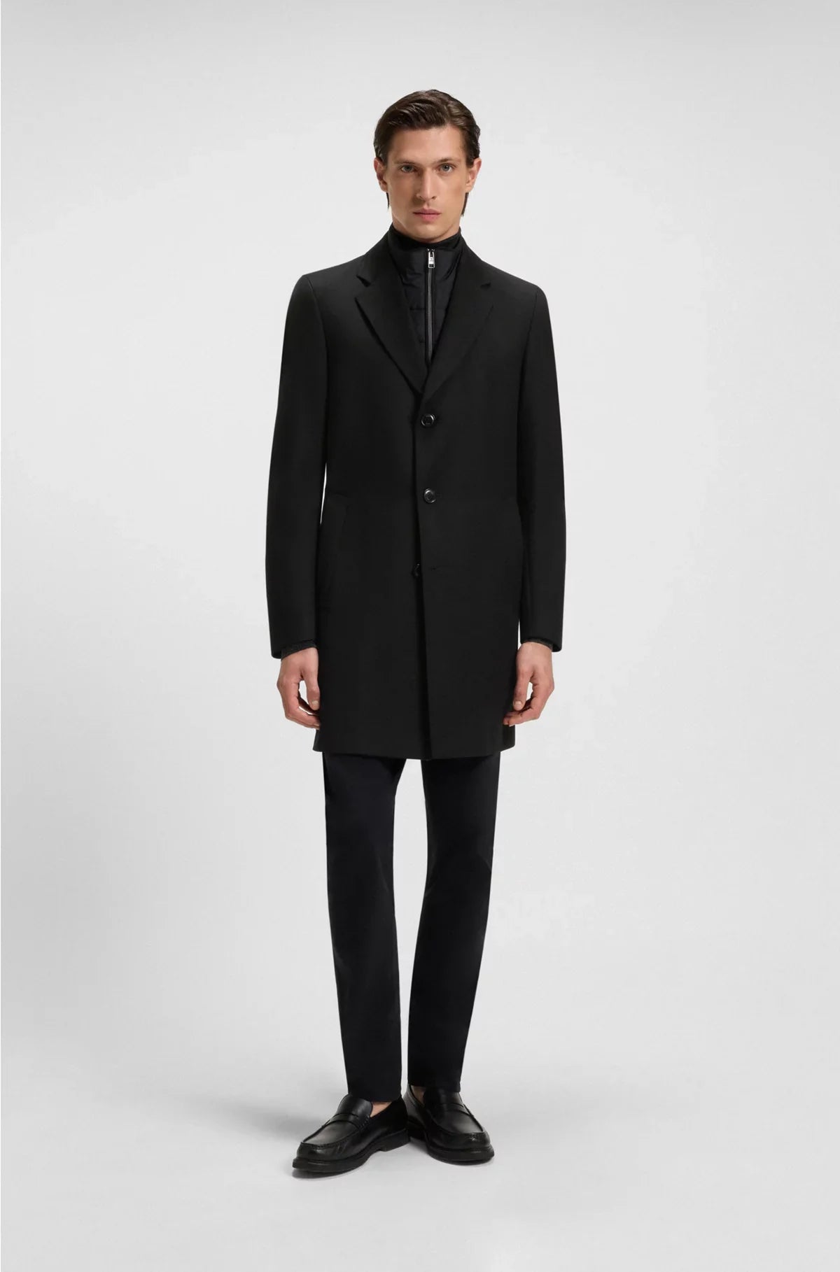 CAPPOTTO SLIM-FIT IDROREPELLENTE CON INTERNO STACCABILE