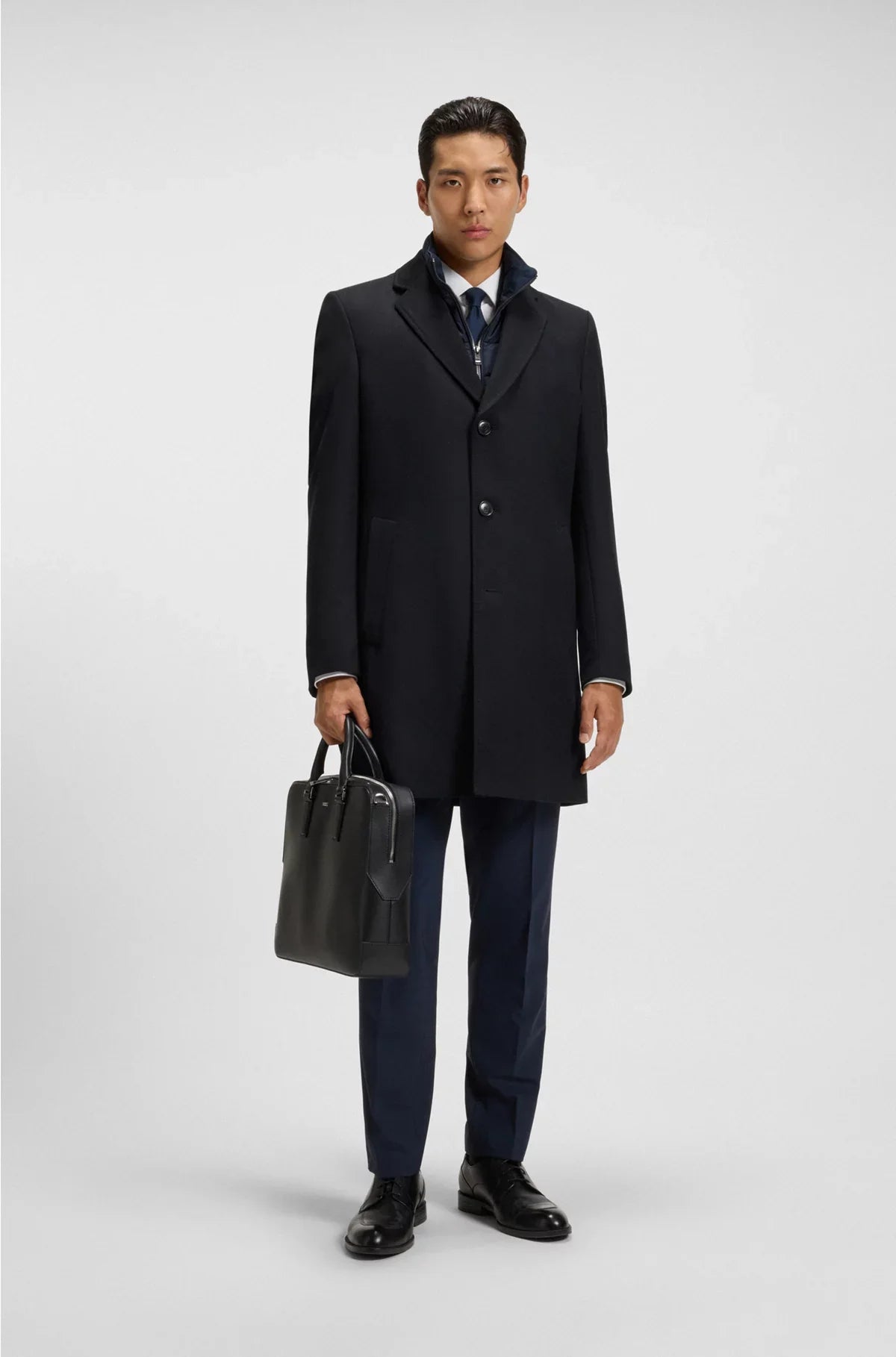 CAPPOTTO SLIM-FIT IDROREPELLENTE CON INTERNO STACCABILE