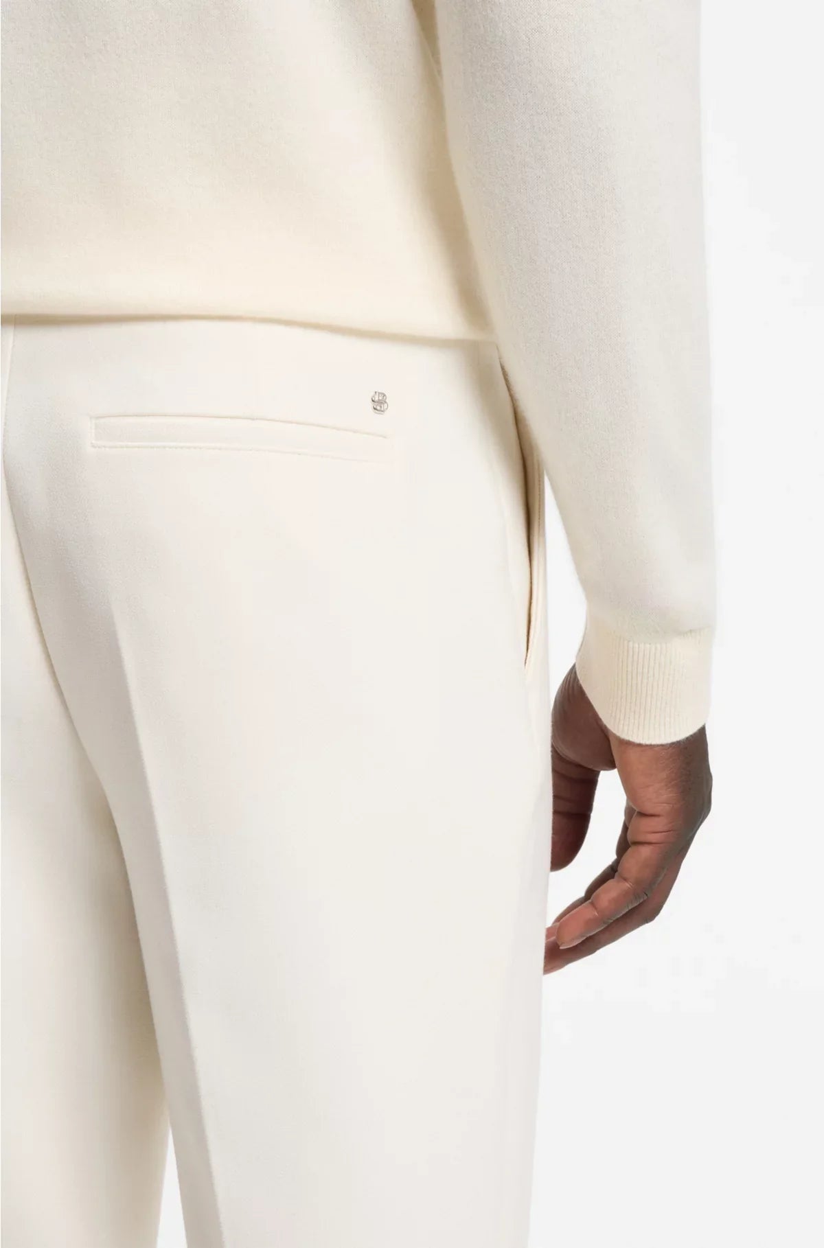 PANTALONI AFFUSOLATI IN TESSUTO ELASTICIZZATO
