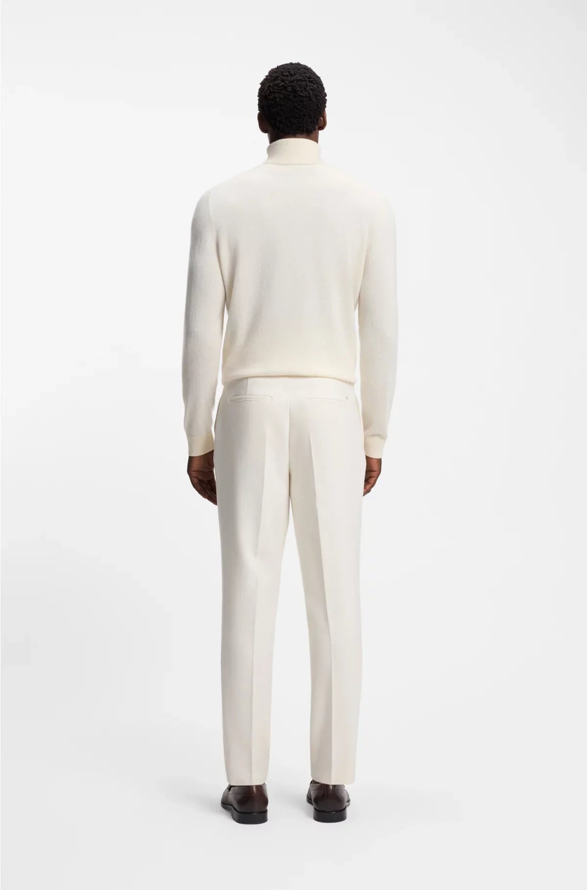 PANTALONI AFFUSOLATI IN TESSUTO ELASTICIZZATO