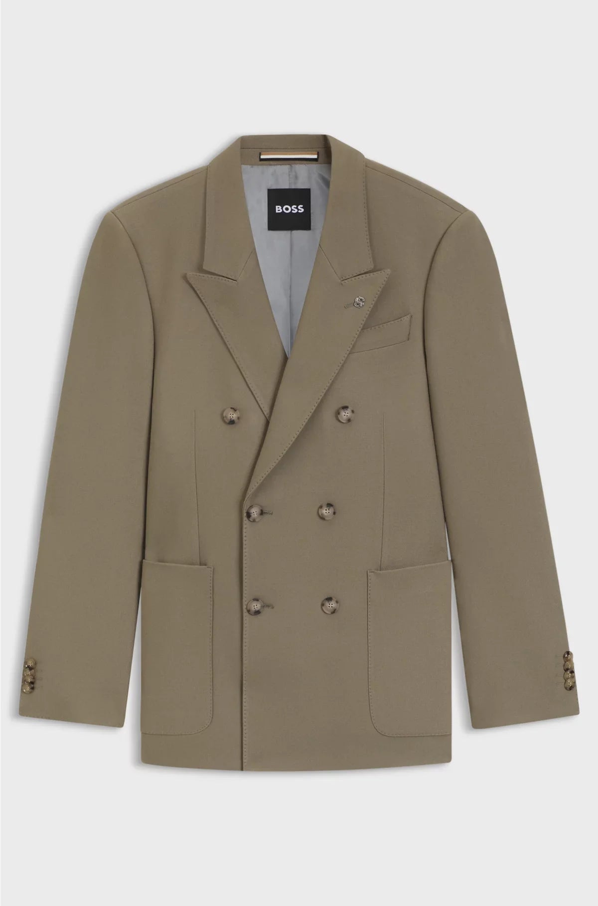 RELAXED-FIT BLAZER IN STRETCH FABRIC