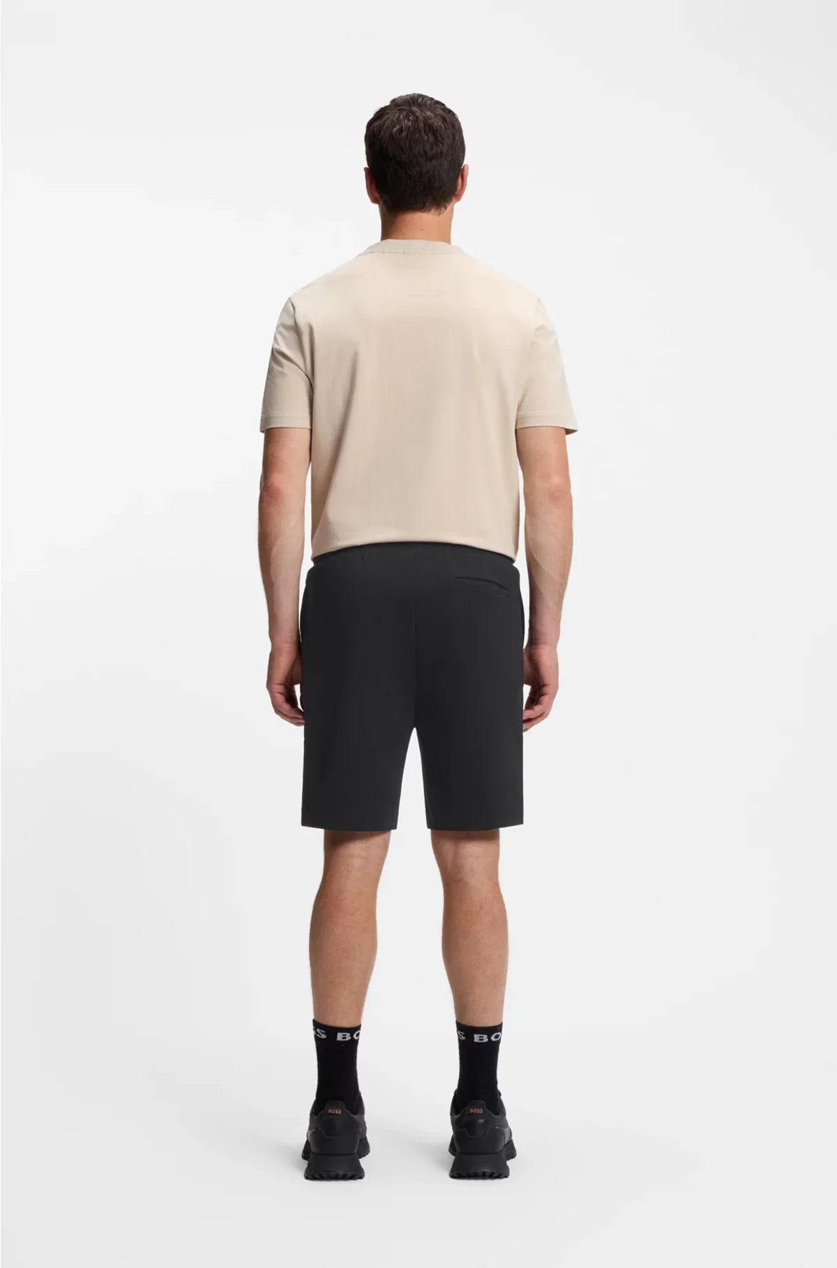 COTTON-BLEND SHORTS WITH DOUBLE B MONOGRAM