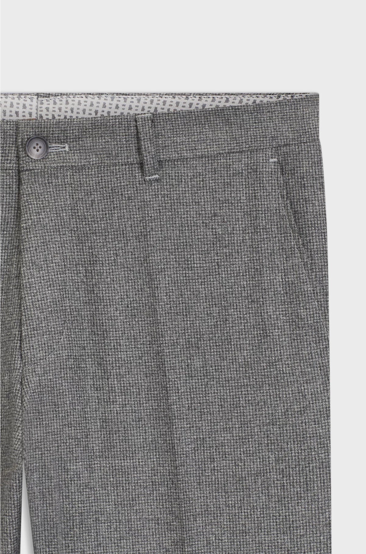 SLIM-FIT TROUSERS INMICRO-PATTERNED VIRGIN WOOL