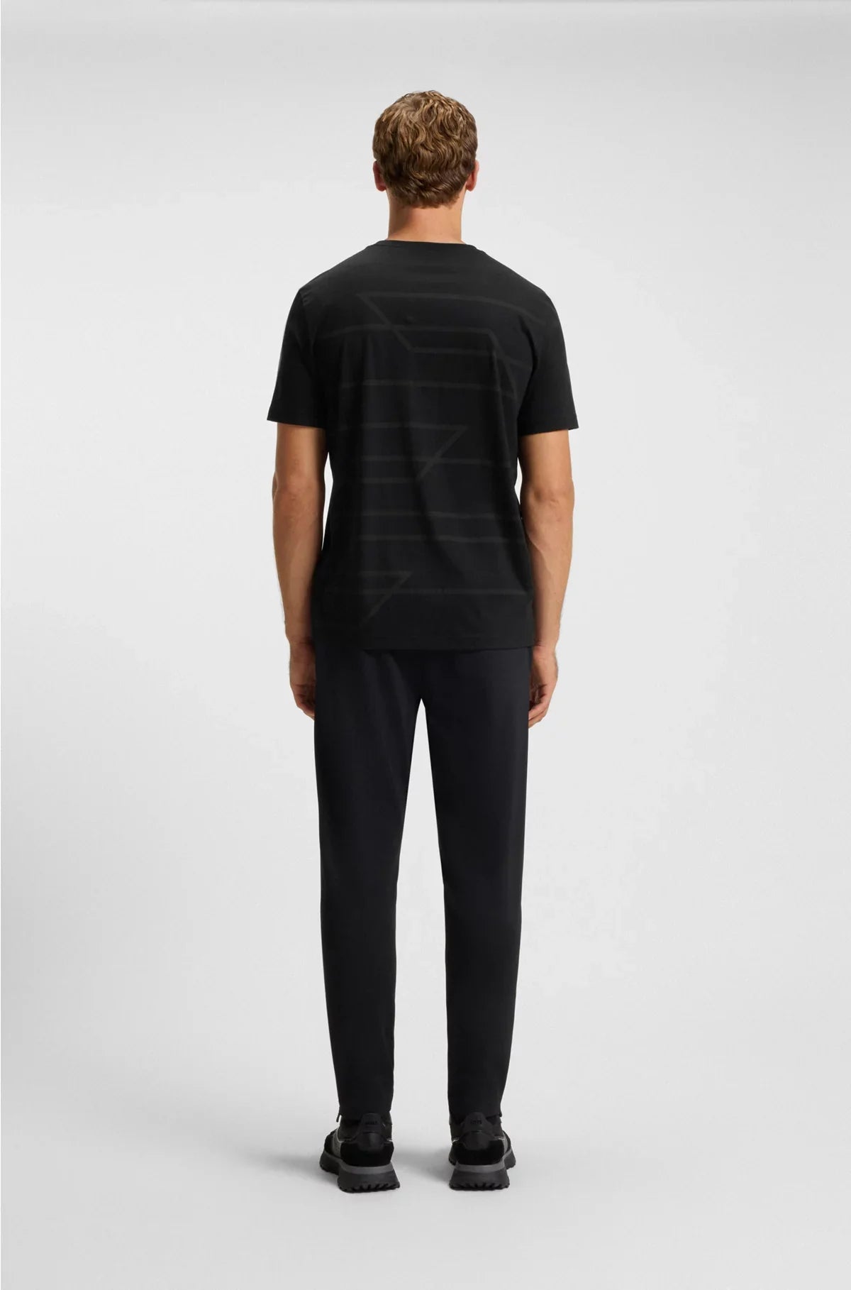 COTTON-JERSEY T-SHIRT WITH MELANGE PRINT