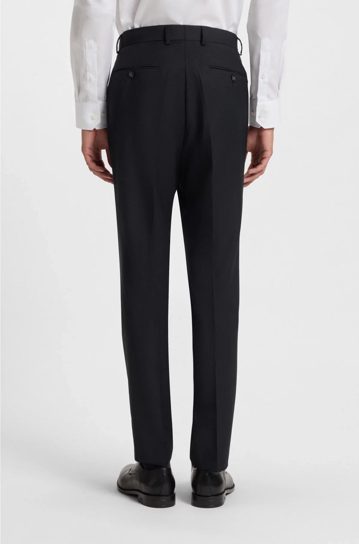 ABITO DUE PEZZI SLIM-FIT IN PURA LANA VERGINE A RIGHE GESSATE