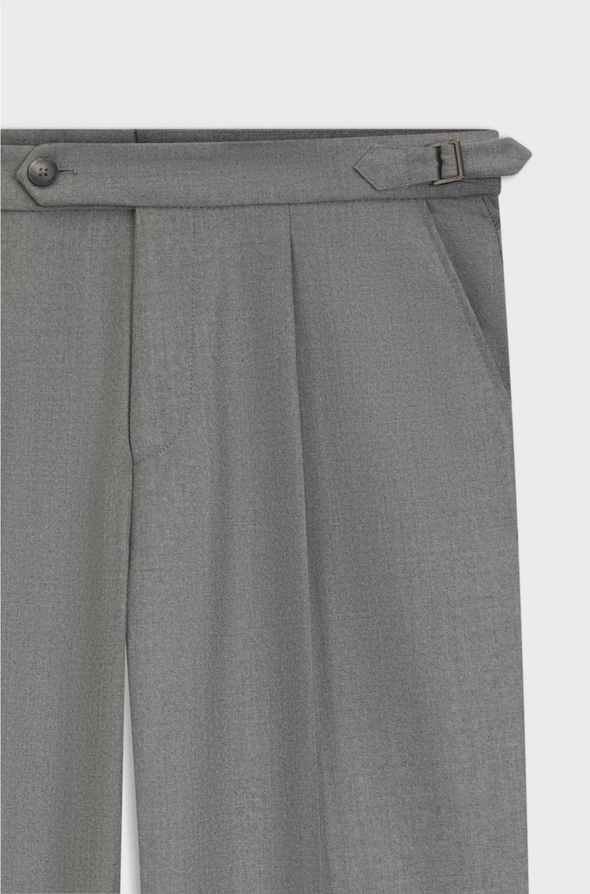 TAPERED-FIT TROUSERS IN MELANGE VIRGIN WOOL