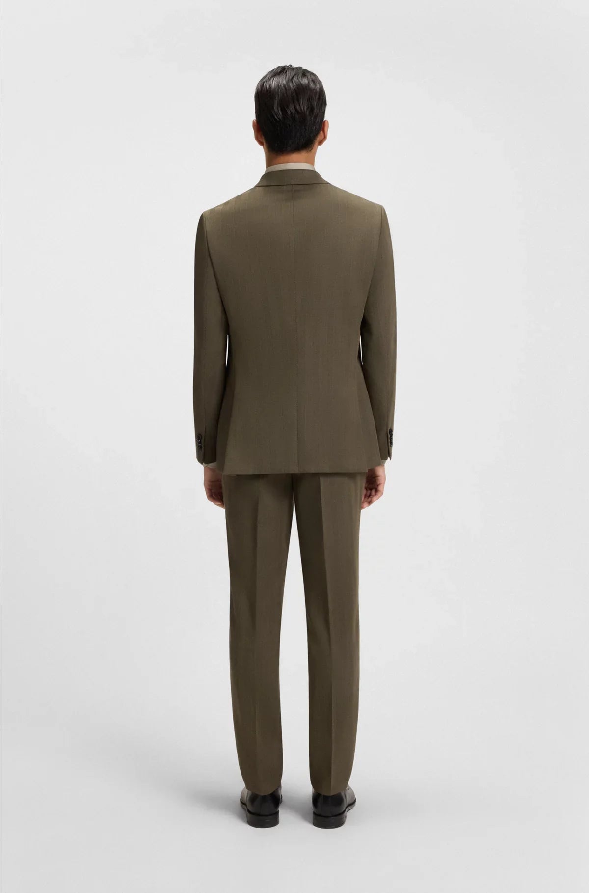 ABITO DUE PEZZI SLIM FIT IN MISTO LANA A SPINA DI PESCE
