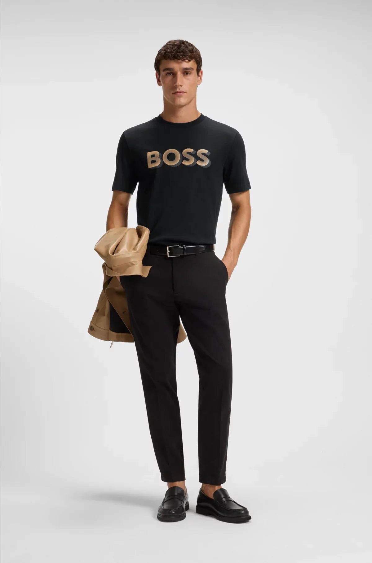 T-SHIRT IN COTONE MERCERIZZATO CON LOGO STAMPATO