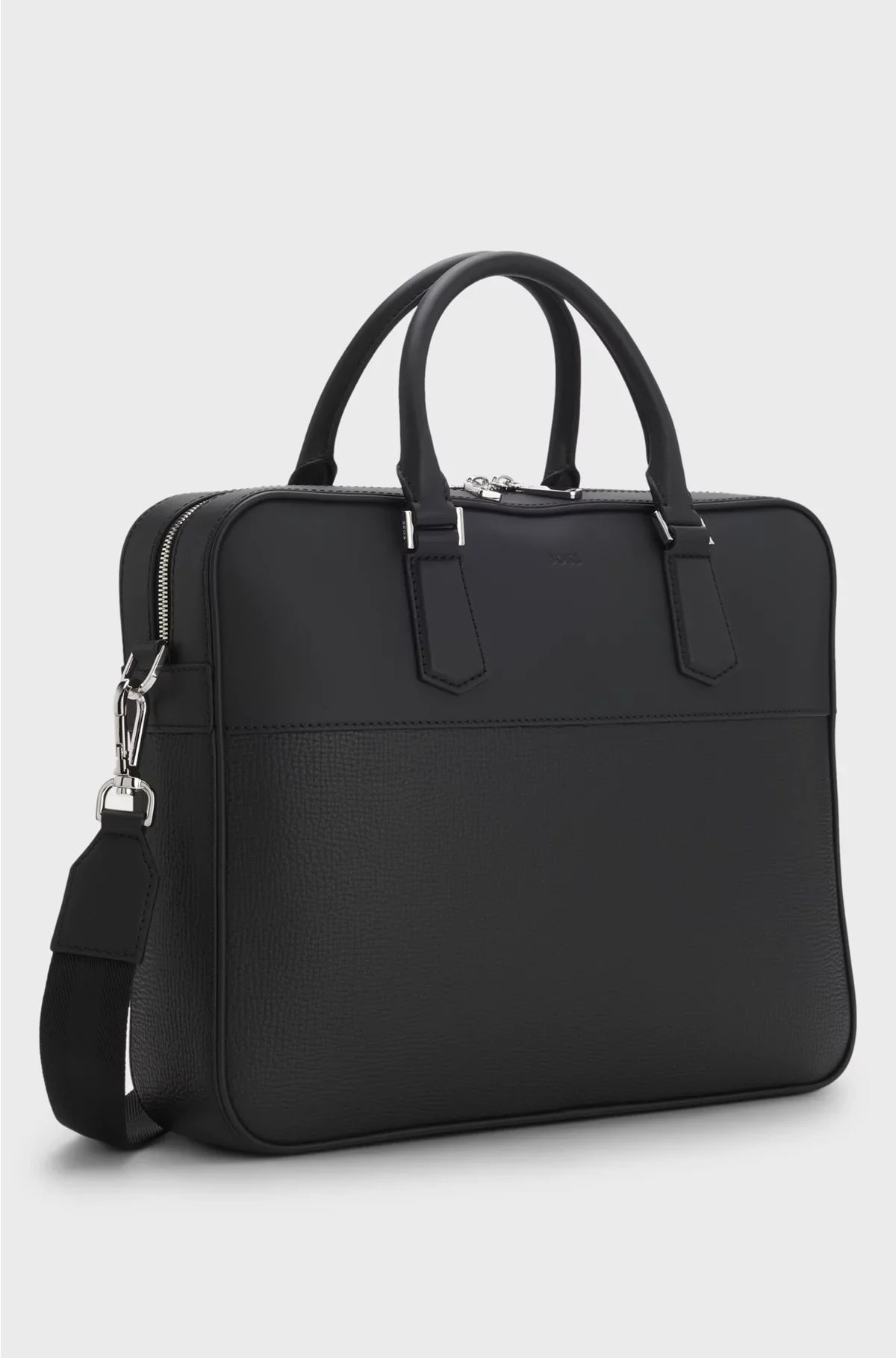 LEATHER DOCUMENT CASE WITH PLAIN AND GRAINED FINISHES