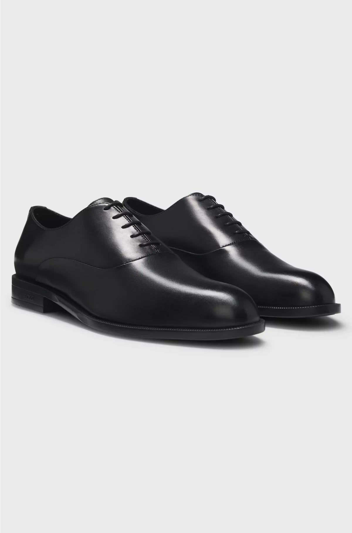 OXFORD SHOES IN LEATHER WITH HEEL LOGO