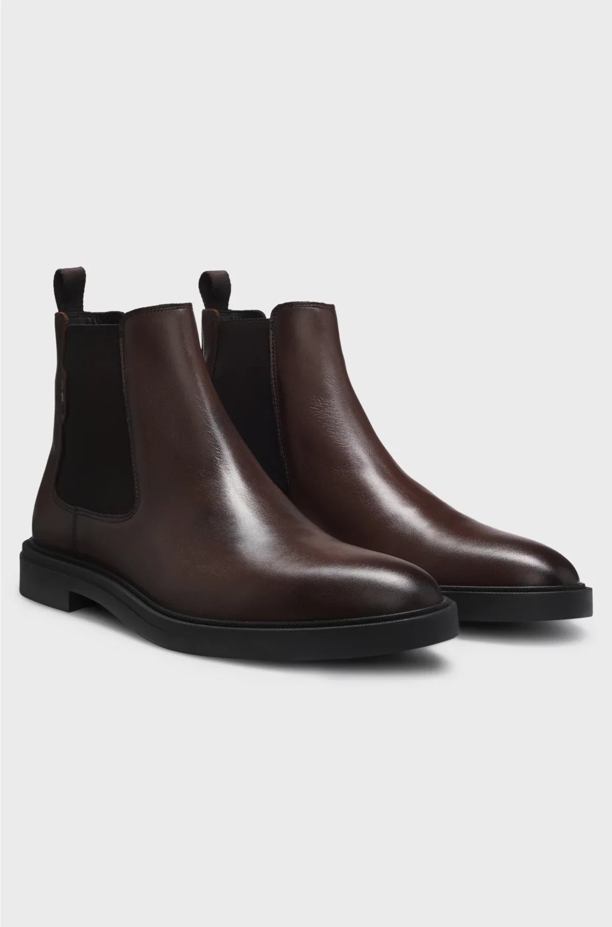 CHELSEA BOOTS IN NAPPA LEATHER WITH SIGNATURE-STRIPE DETAIL