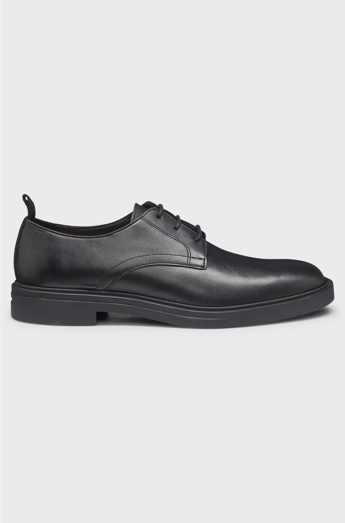 SCARPE DERBY IN PELLE CON SUOLA IN GOMMA