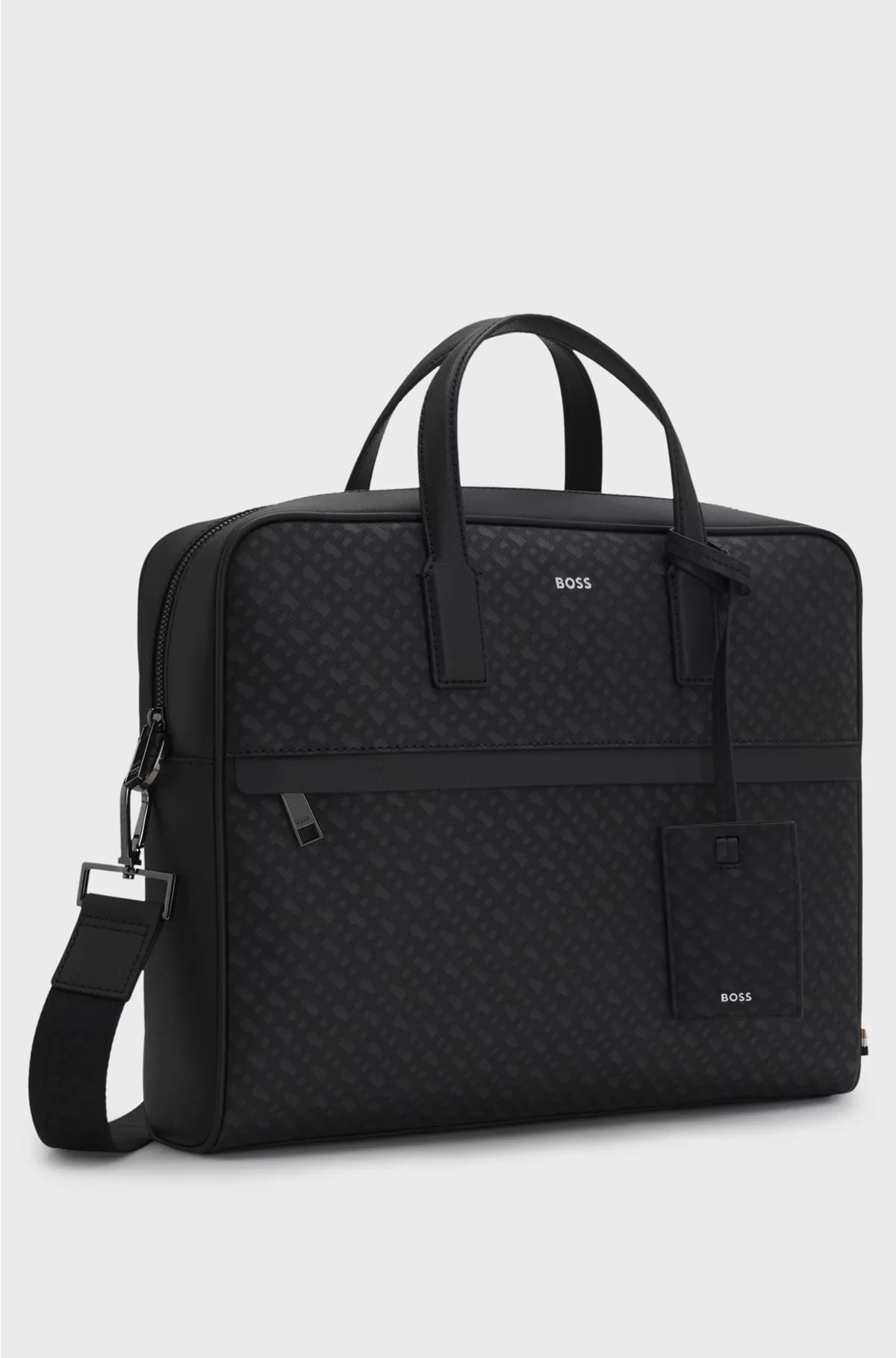 MONOGRAM DOCUMENT CASE WITH FOIL-EMBOSSED LOGO