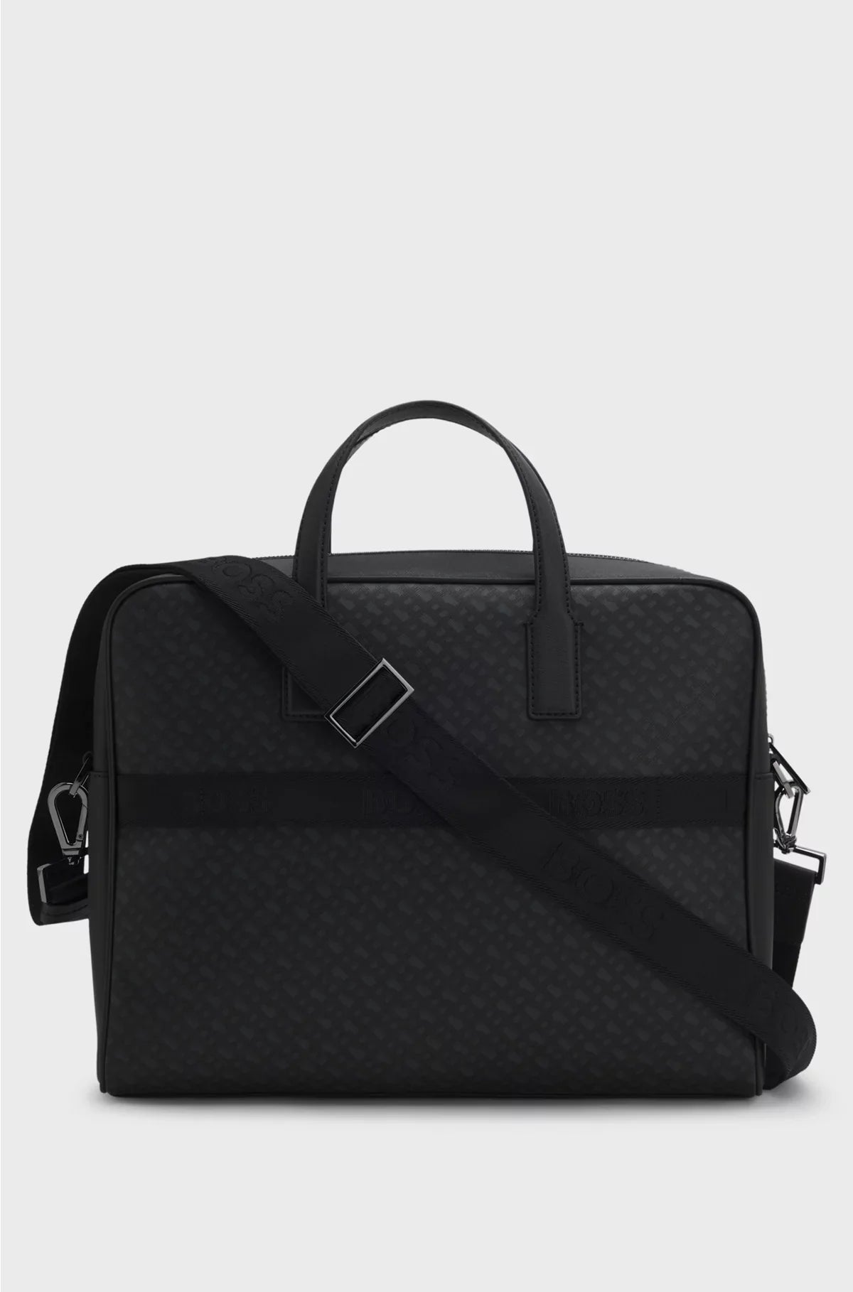 MONOGRAM DOCUMENT CASE WITH FOIL-EMBOSSED LOGO