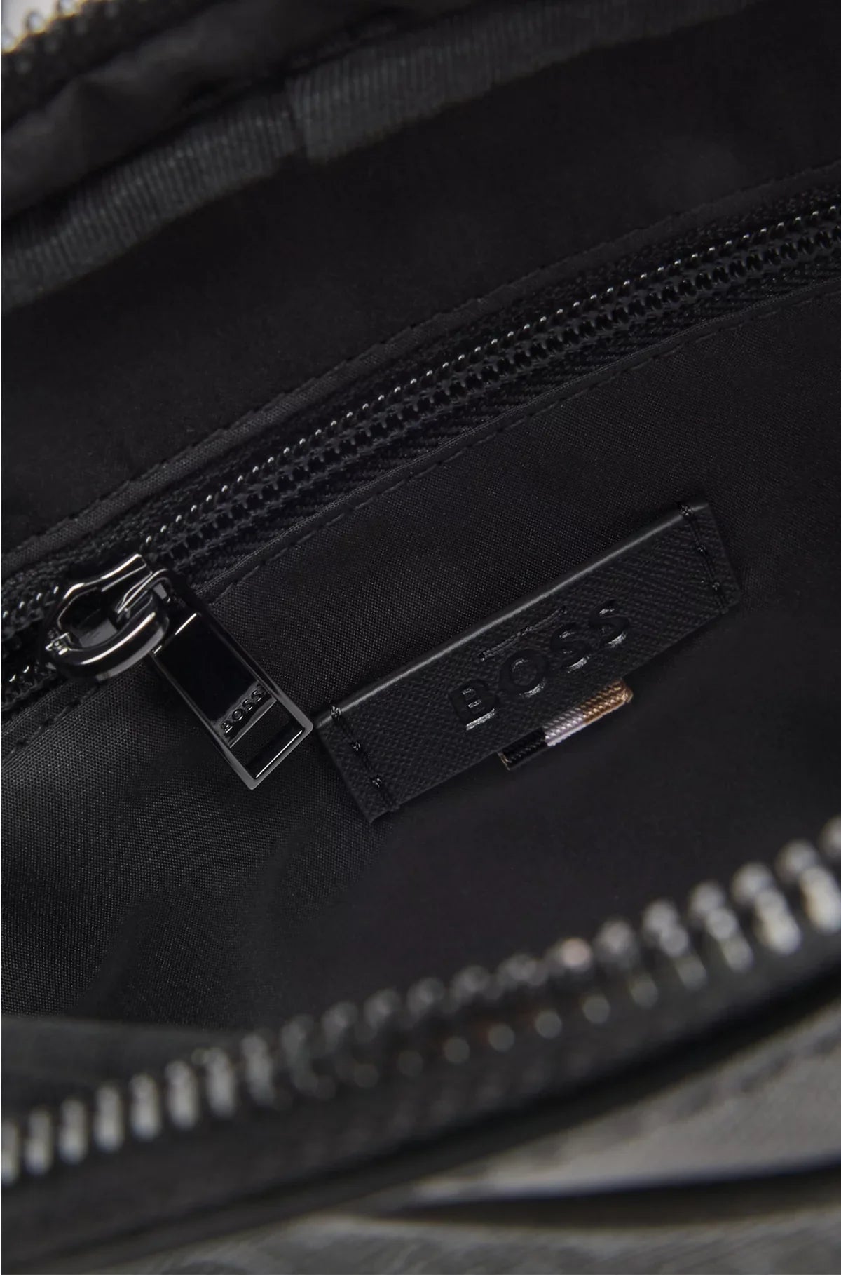 MONOGRAM REPORTER BAG WITH FOIL-EMBOSSED LOGO