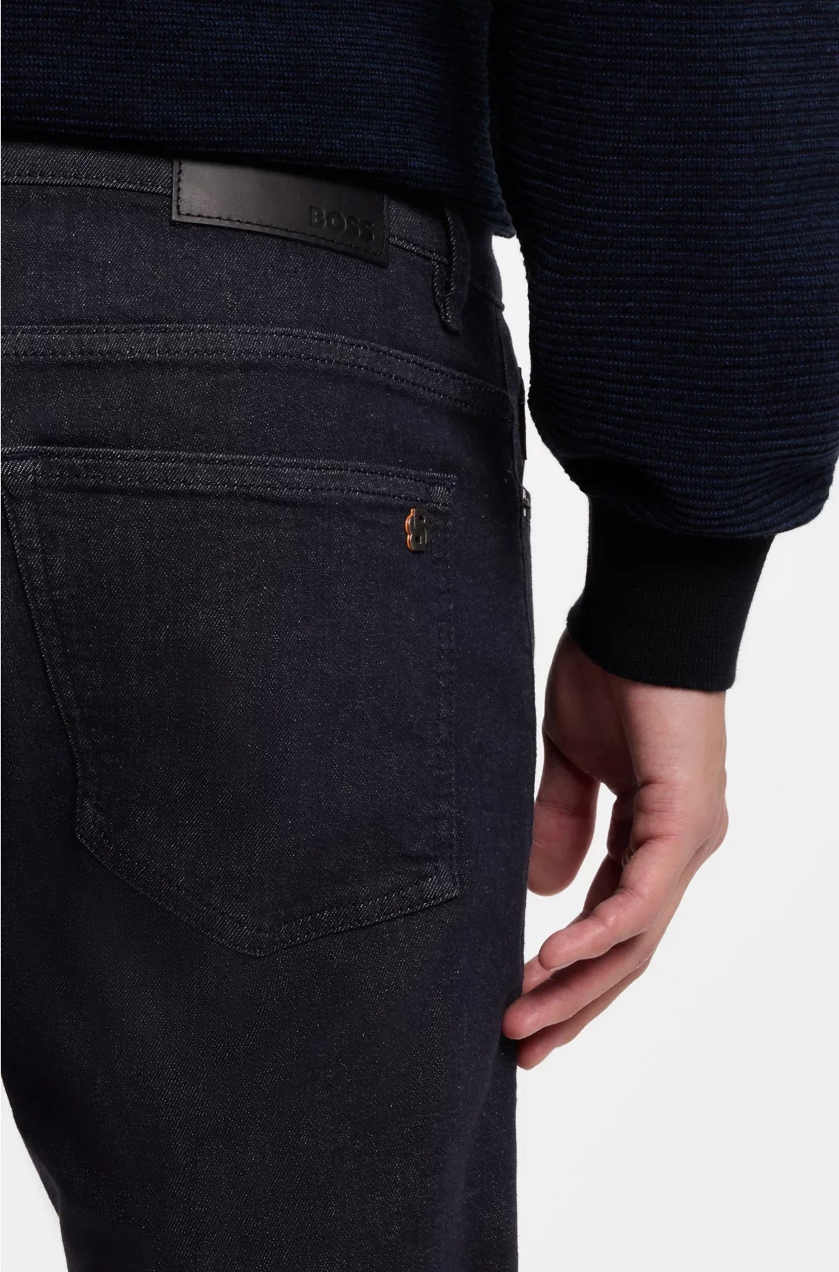 DELAWARE SLIM-FIT JEANS IN DARK-BLUE SOFT-MOTION DENIM