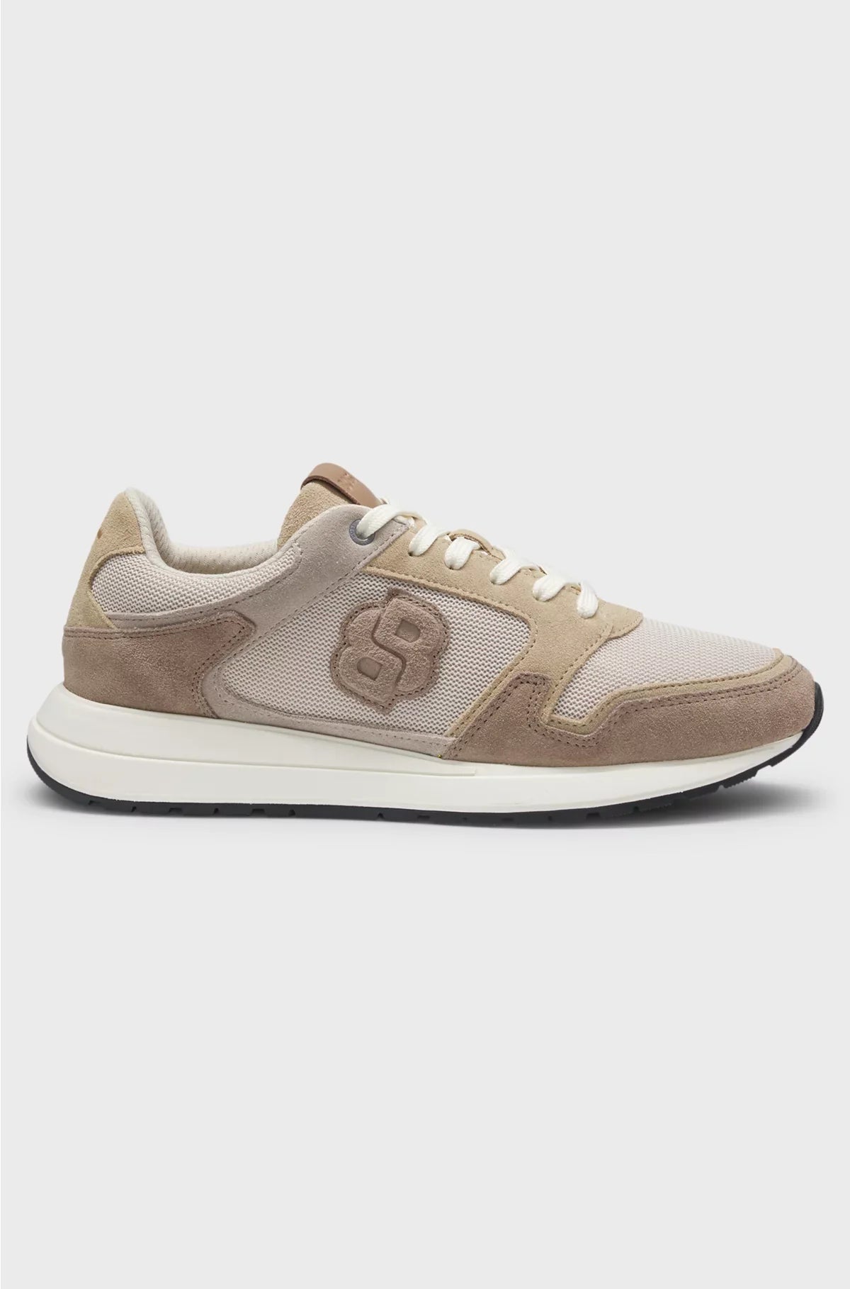 SUEDE TRAINERS WITH DOUBLE B MONOGRAM