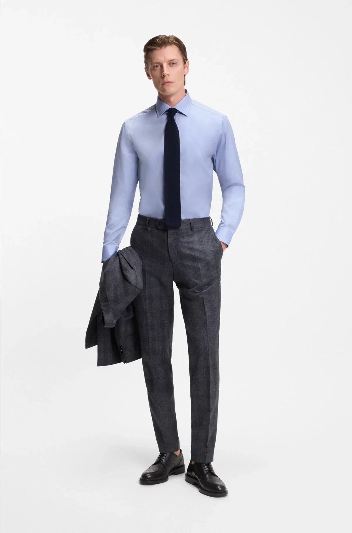 Camicia slim-fit in cotone Oxford