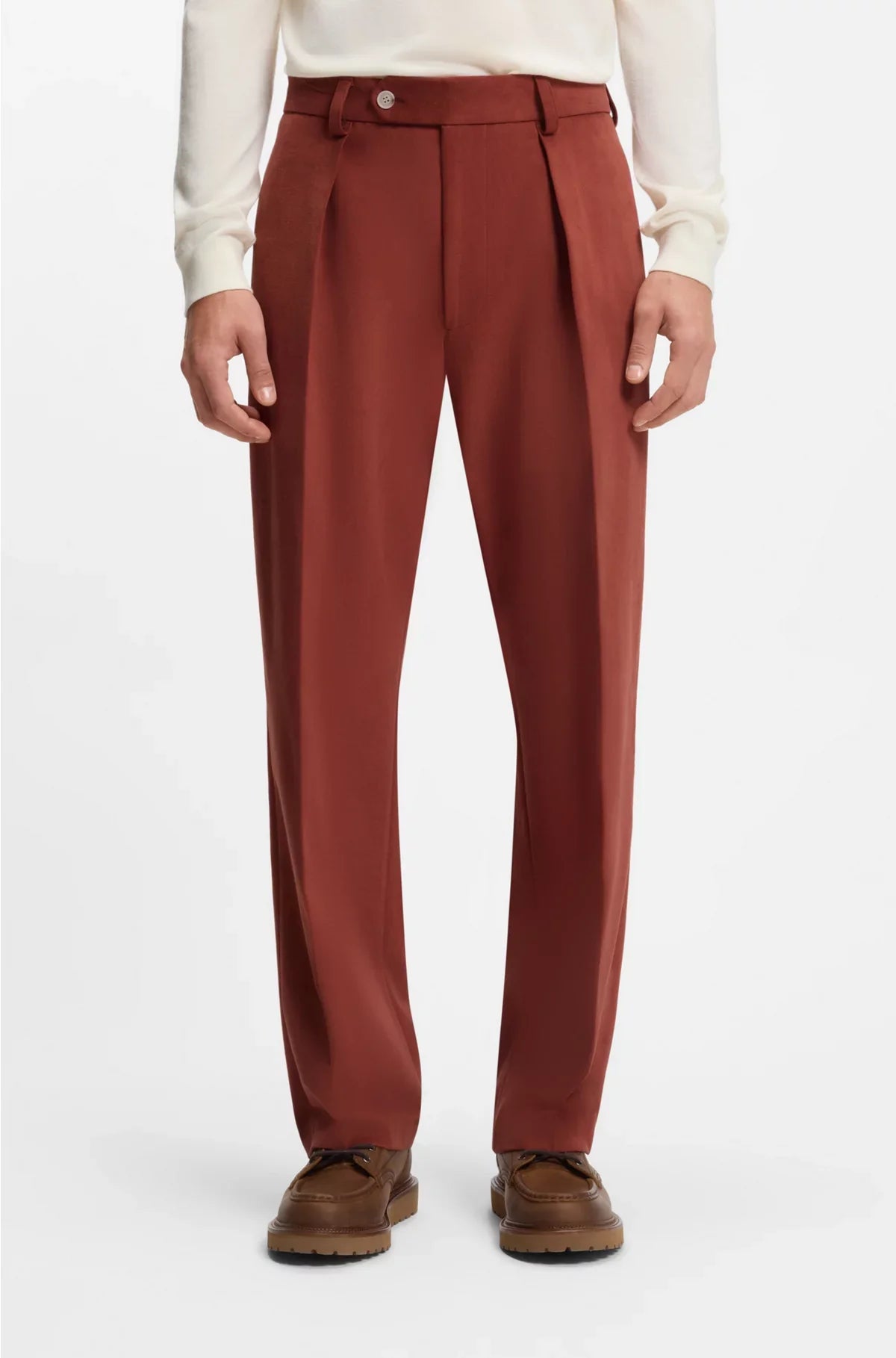 MICRO-PATTERNED TROUSERS IN COTTON