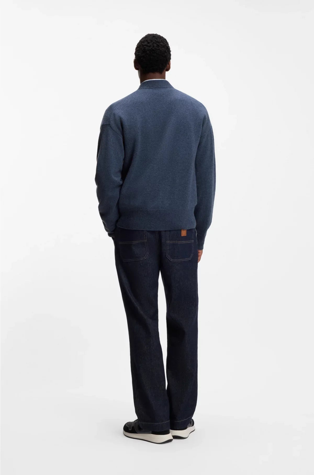 RELAXED-FIT CARDIGAN IN VIRGIN WOOL