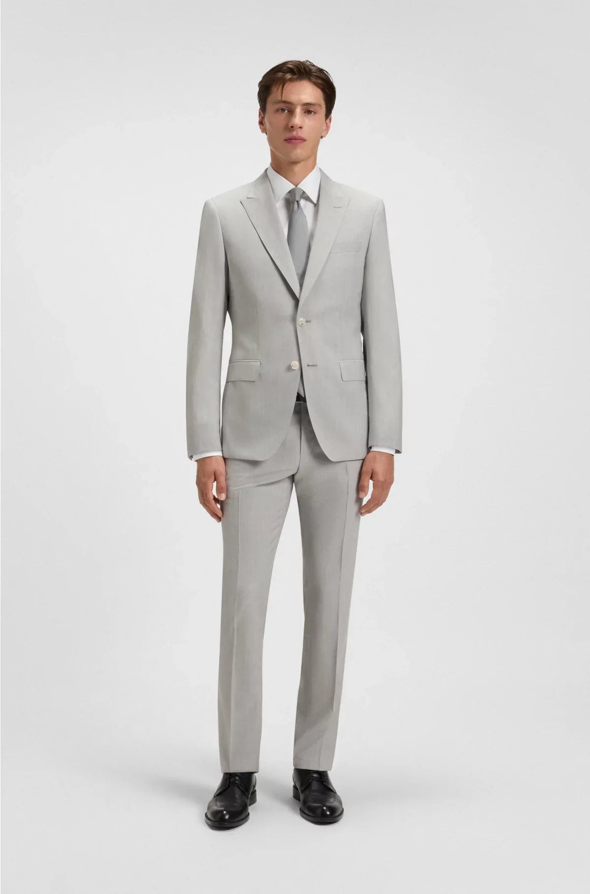 COMPLETO DUE PEZZI SLIM-FIT IN PURA LANA VERGINE FANTASIA