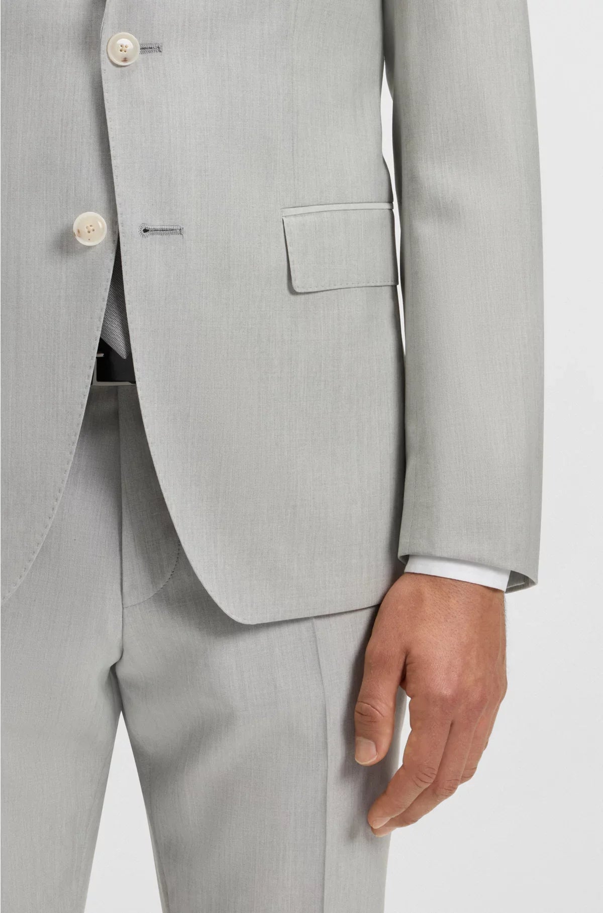 COMPLETO DUE PEZZI SLIM-FIT IN PURA LANA VERGINE FANTASIA