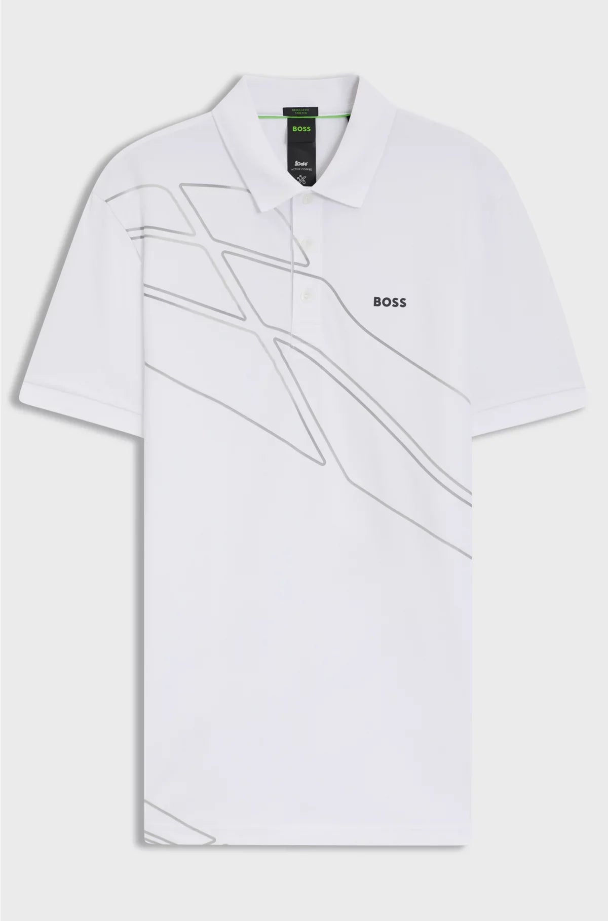 POLO PADDY IN MISTO COTONE CON GRAFICA