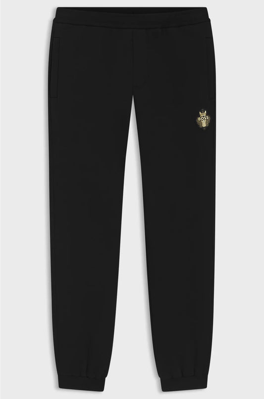 PANTALONI DELLA TUTA IN SPUGNA DI COTONE CON STAMPA LOGO