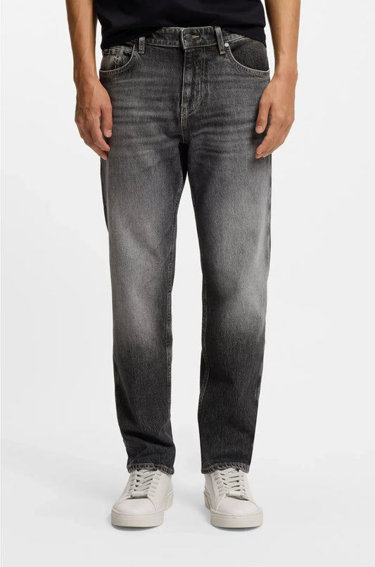 JEANS REGULAR FIT MAINE IN DENIM STRETCH NERO