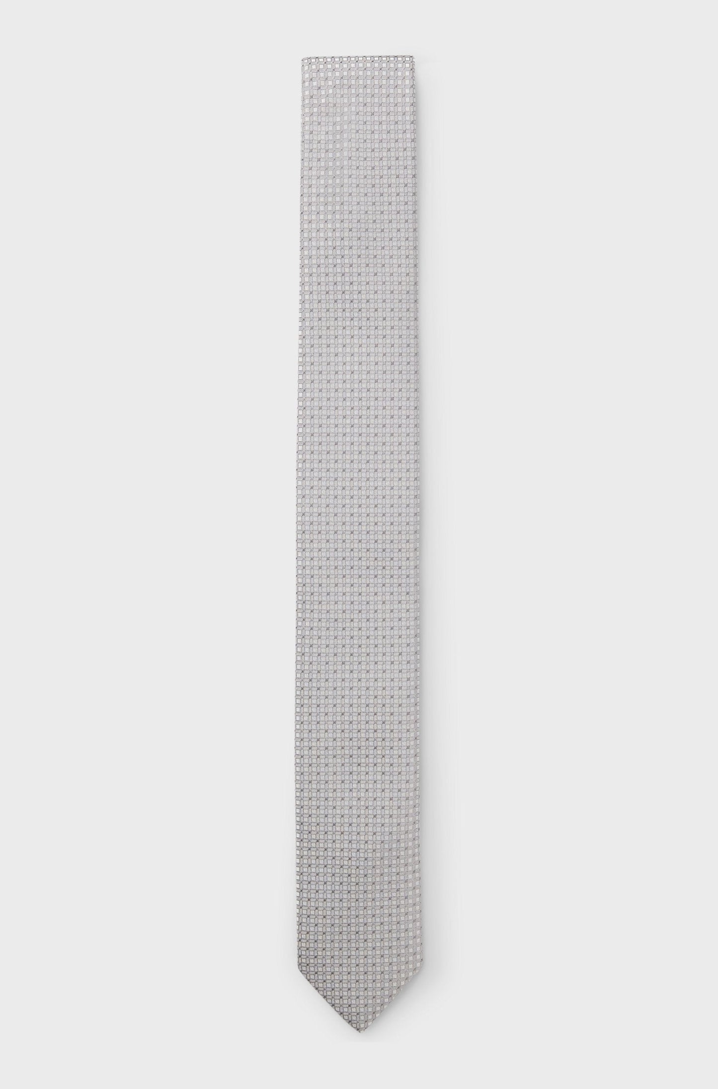 SILK-BLEND TIE WITH JACQUARD PATTERN