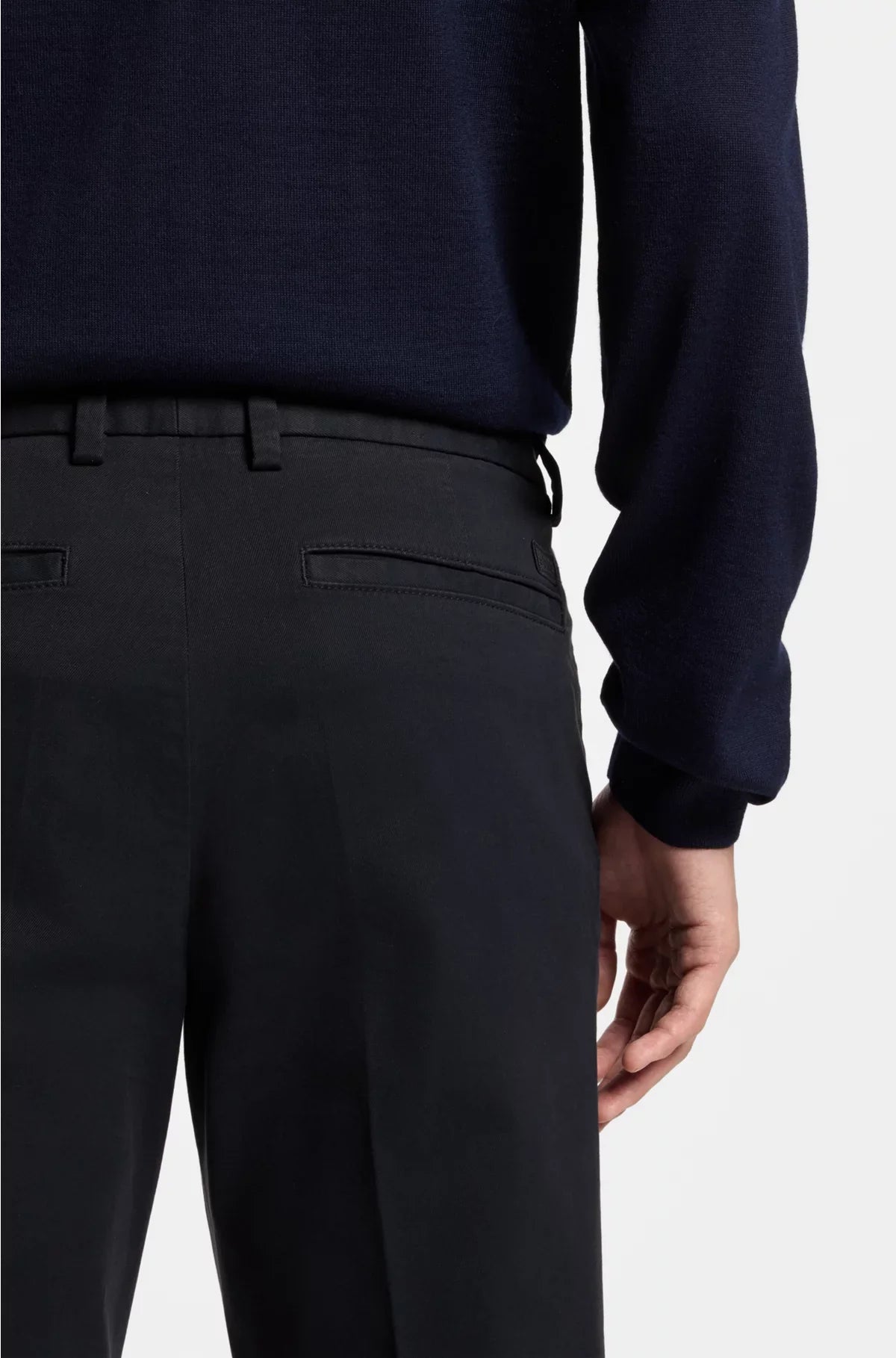 SLIM-FIT TROUSERS IN STRETCH-COTTON TWILL