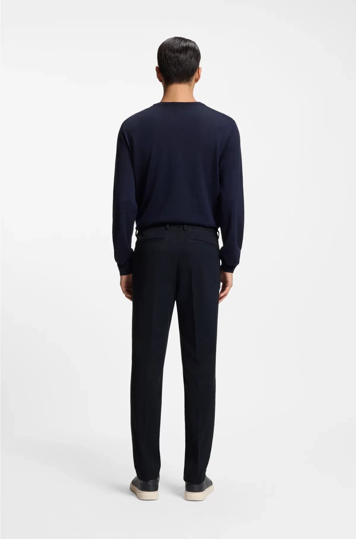 SLIM-FIT TROUSERS IN STRETCH-COTTON TWILL