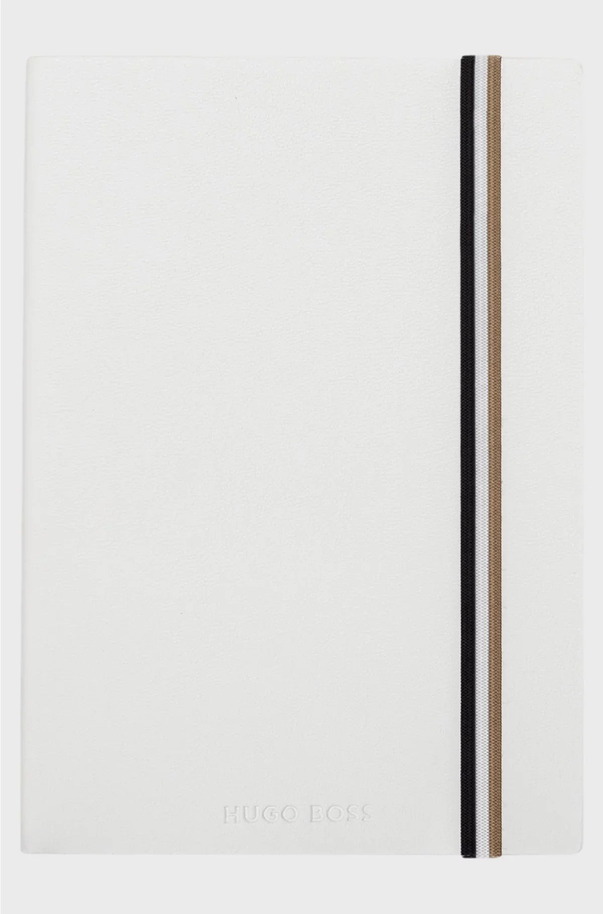 A5 NOTEBOOK IN WHITE FAUX LEATHER