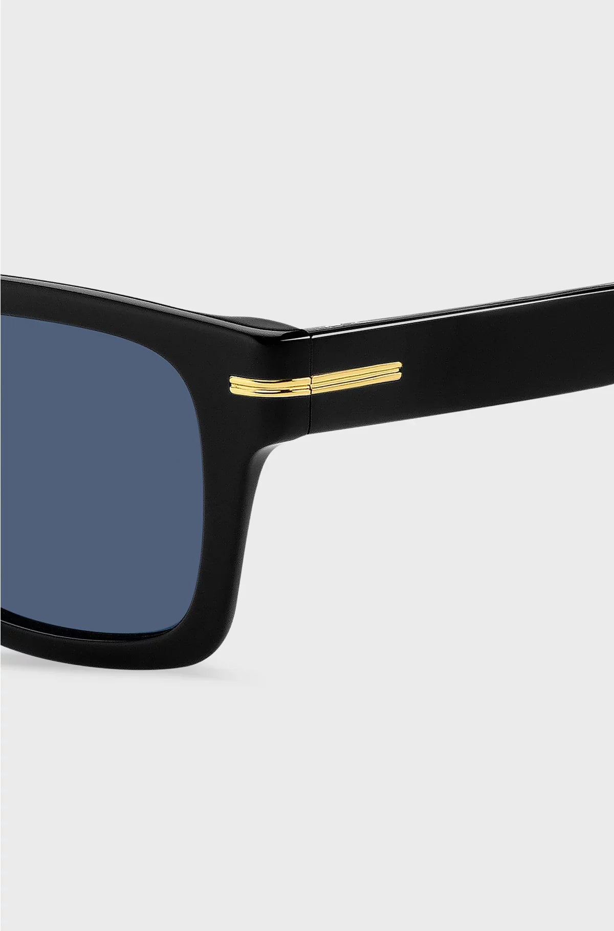 BLACK-ACETATE SUNGLASSES WITH GOLD-TONE HARDWARE