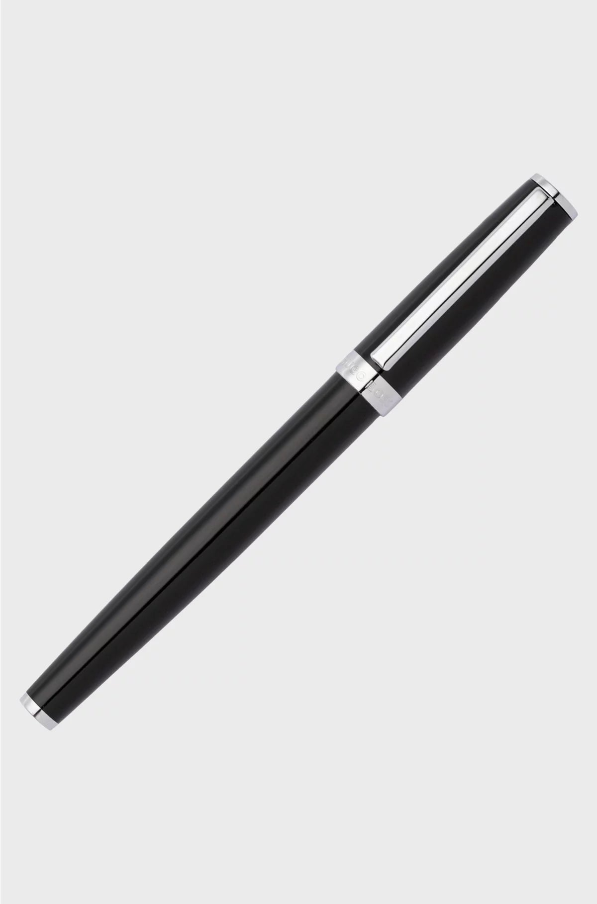 BLACK A5 NOTEBOOK AND BRASS FOUNTAIN PEN SET